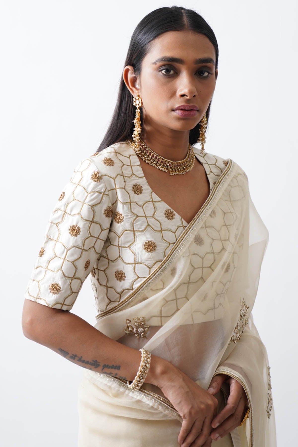 Banarasi Ari Zardosi Saree