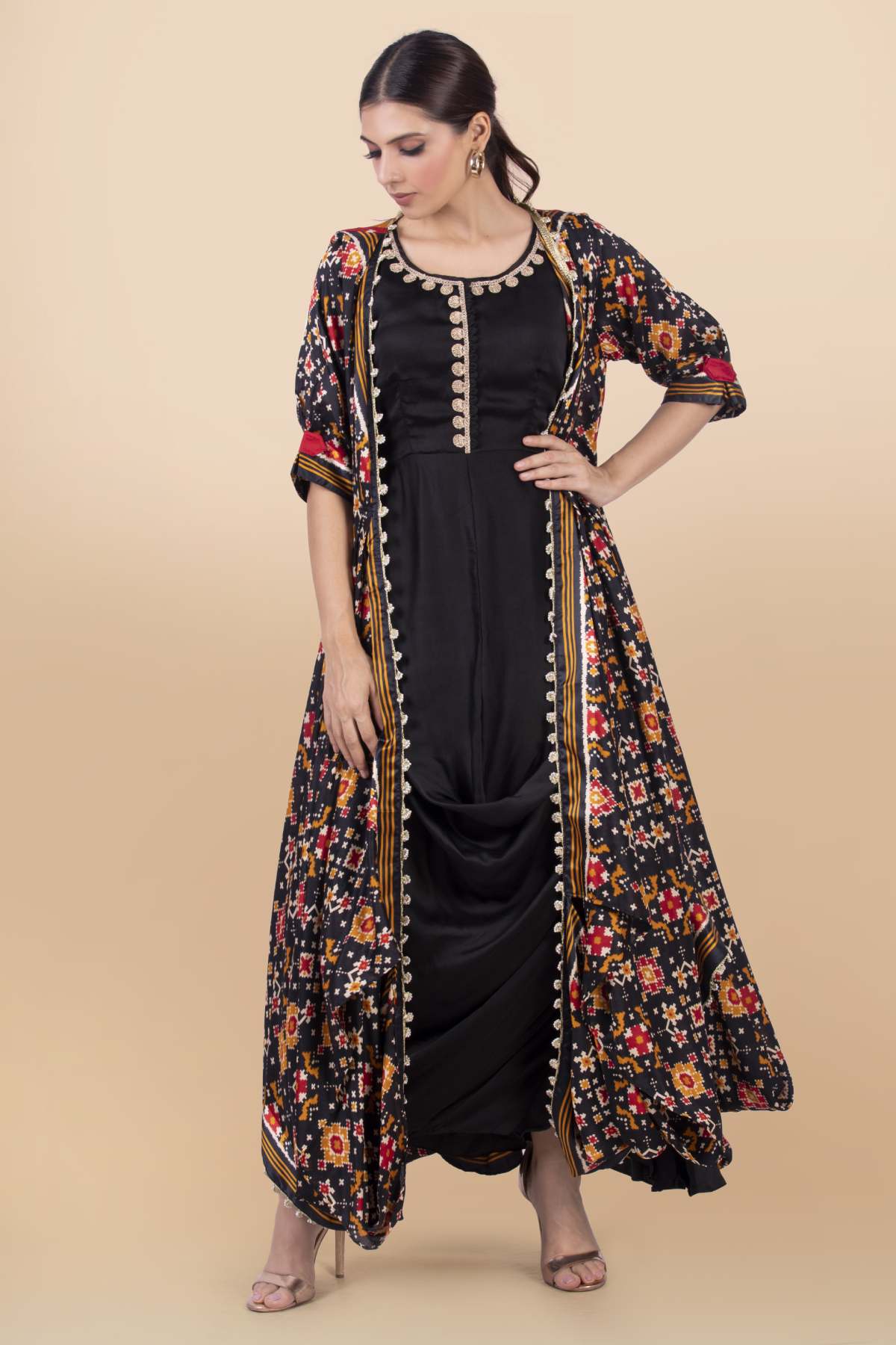 Buy Banarsi Silk Jacket Set for Women Online