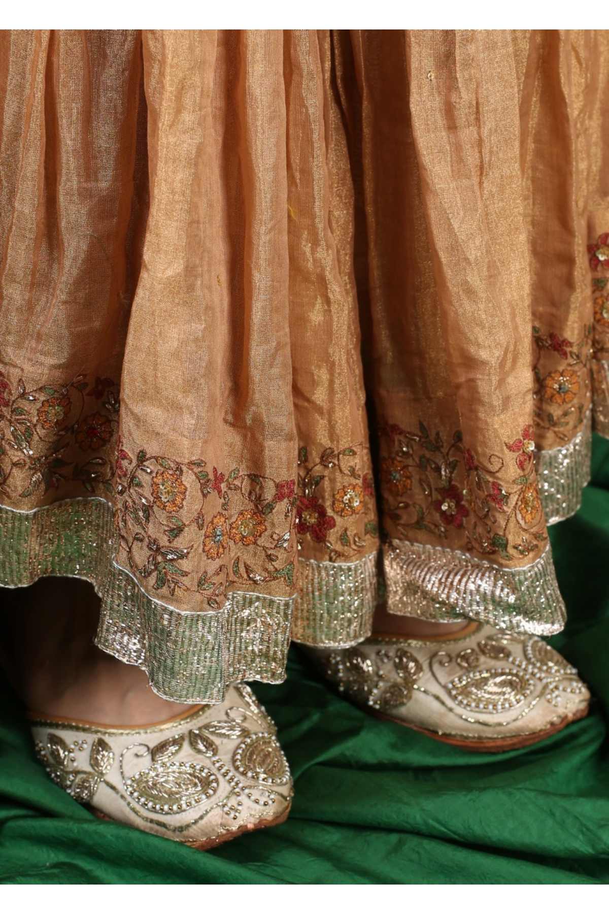Banarsi Silk Zardosi Sharara Set