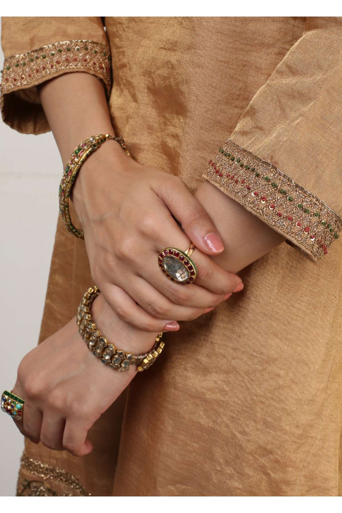 Banarsi Silk Zardosi Sharara Set