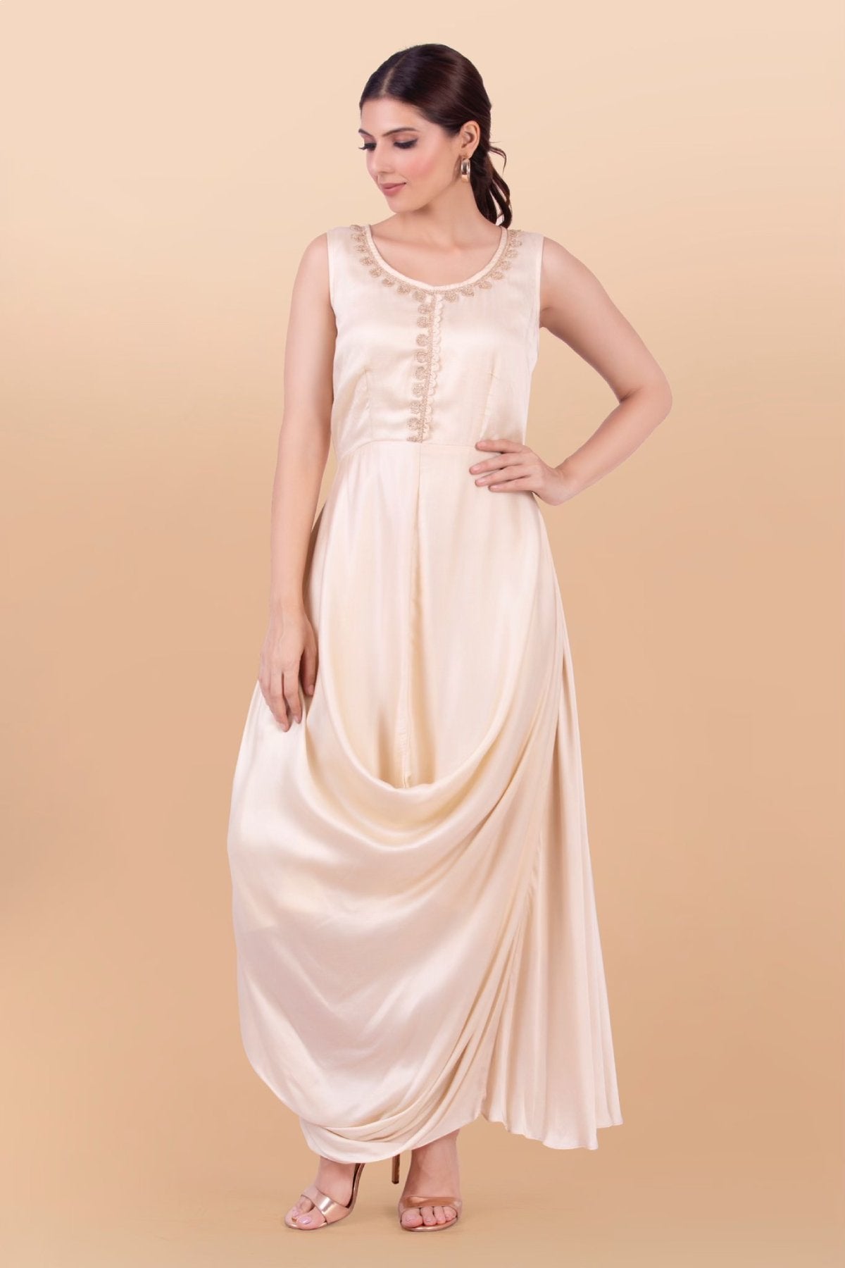 Bandhani Silk Jacket Set