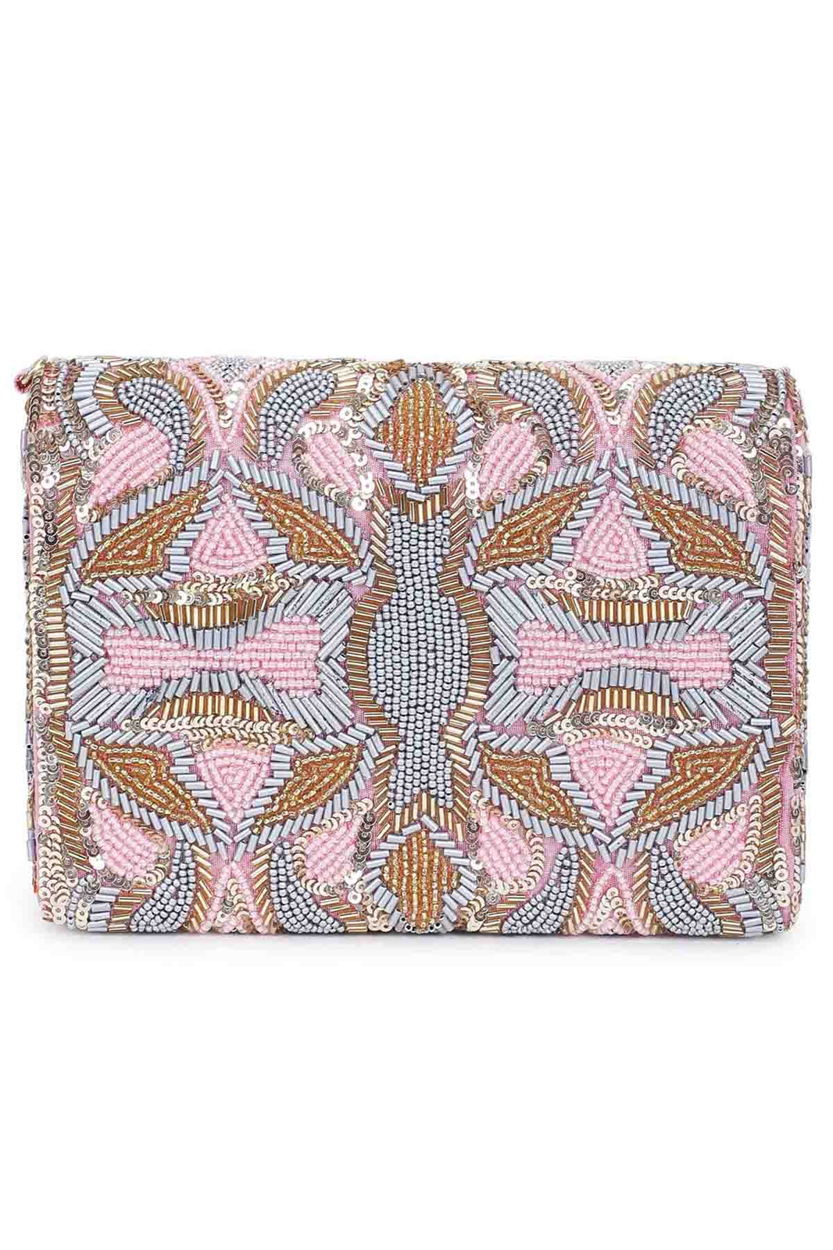 Beaded Embroidered Clutch