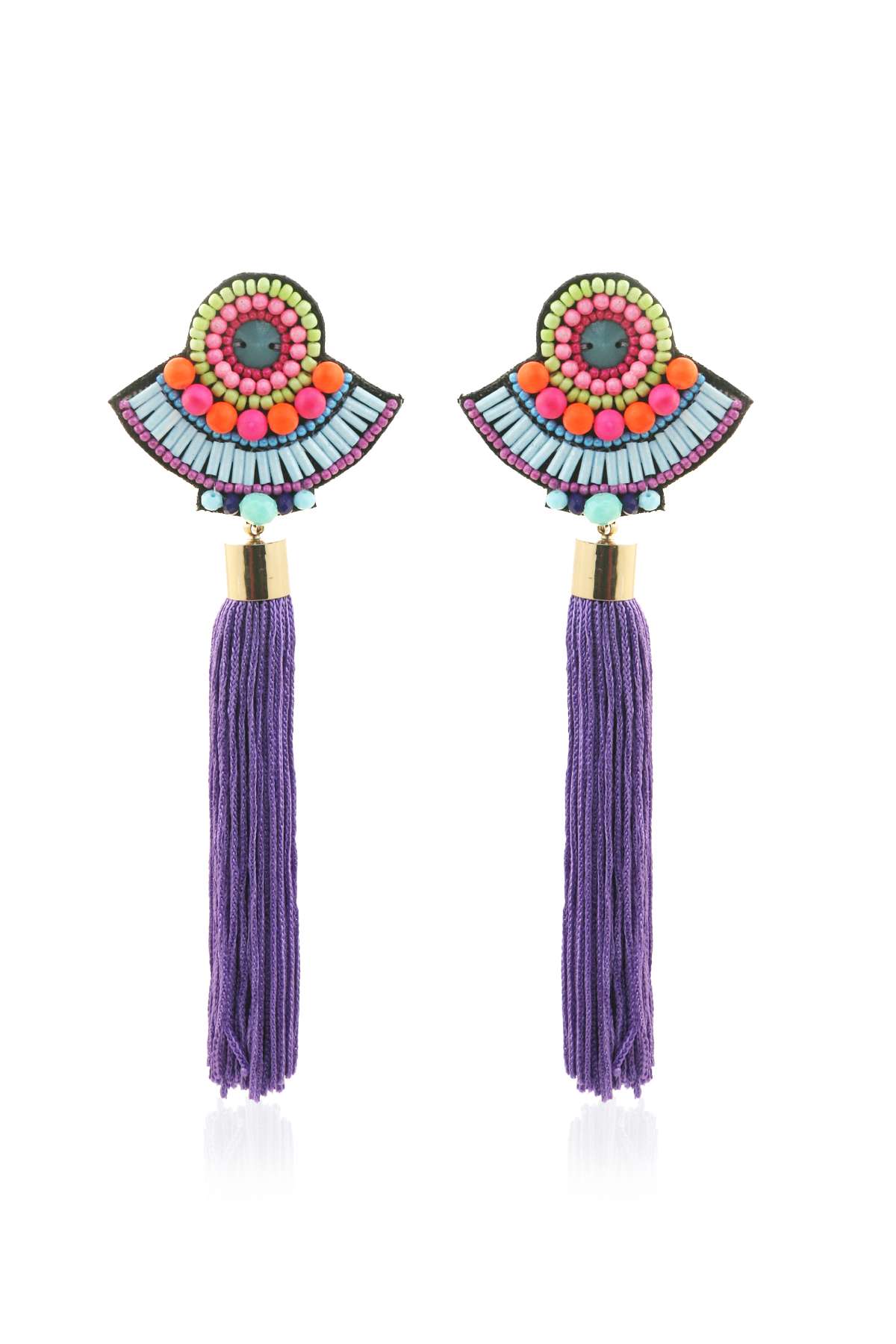 Beaded Fringe Earrings
