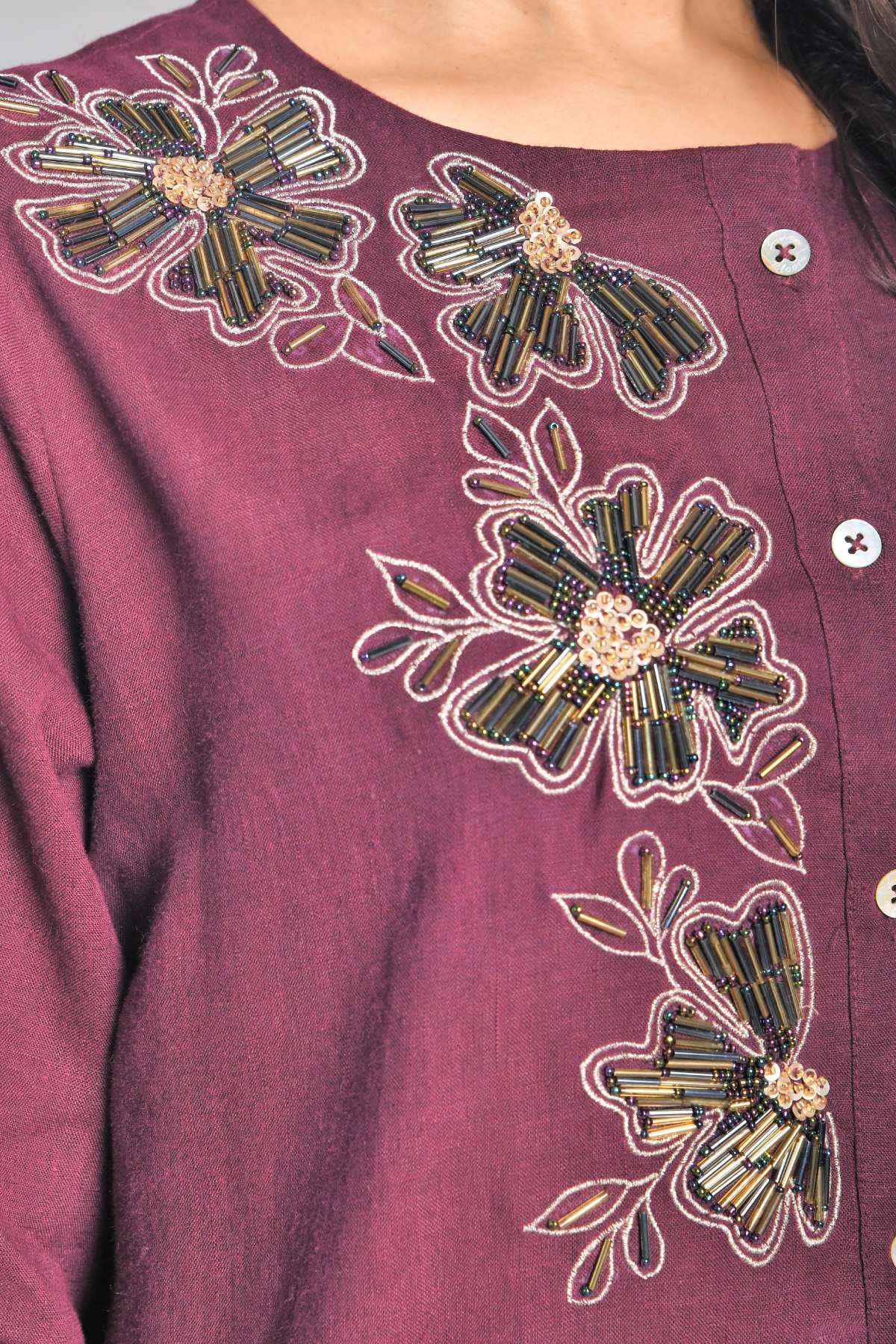 Beads & Nalki Work Tunic