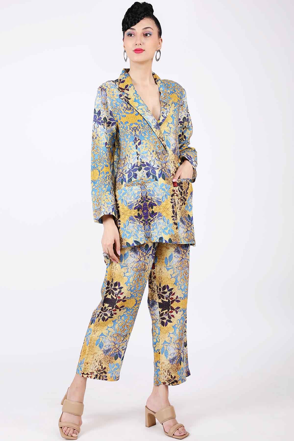 Bisaza Printed Linen Pants