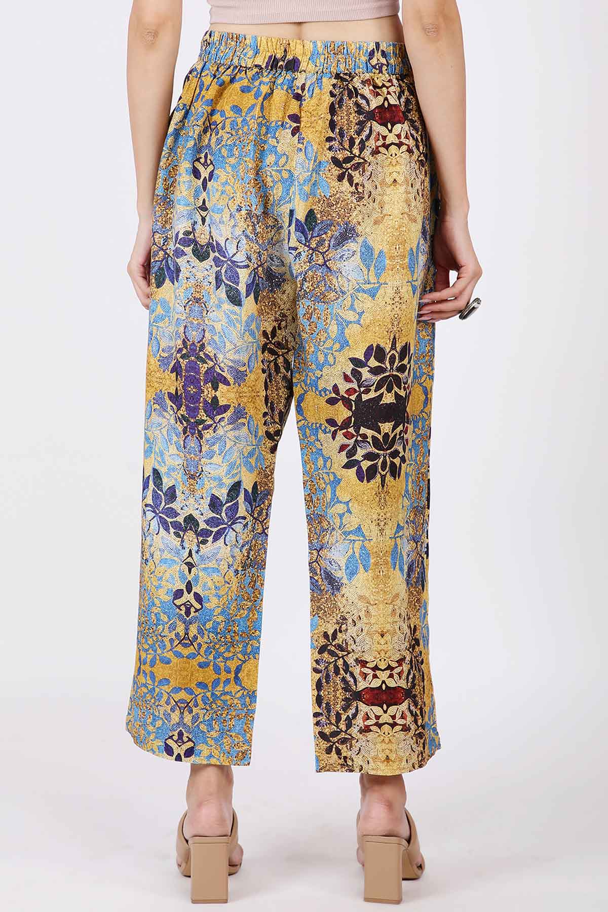 Bisaza Printed Linen Pants