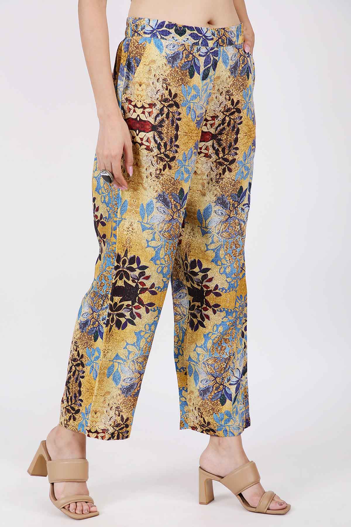 Bisaza Printed Linen Pants