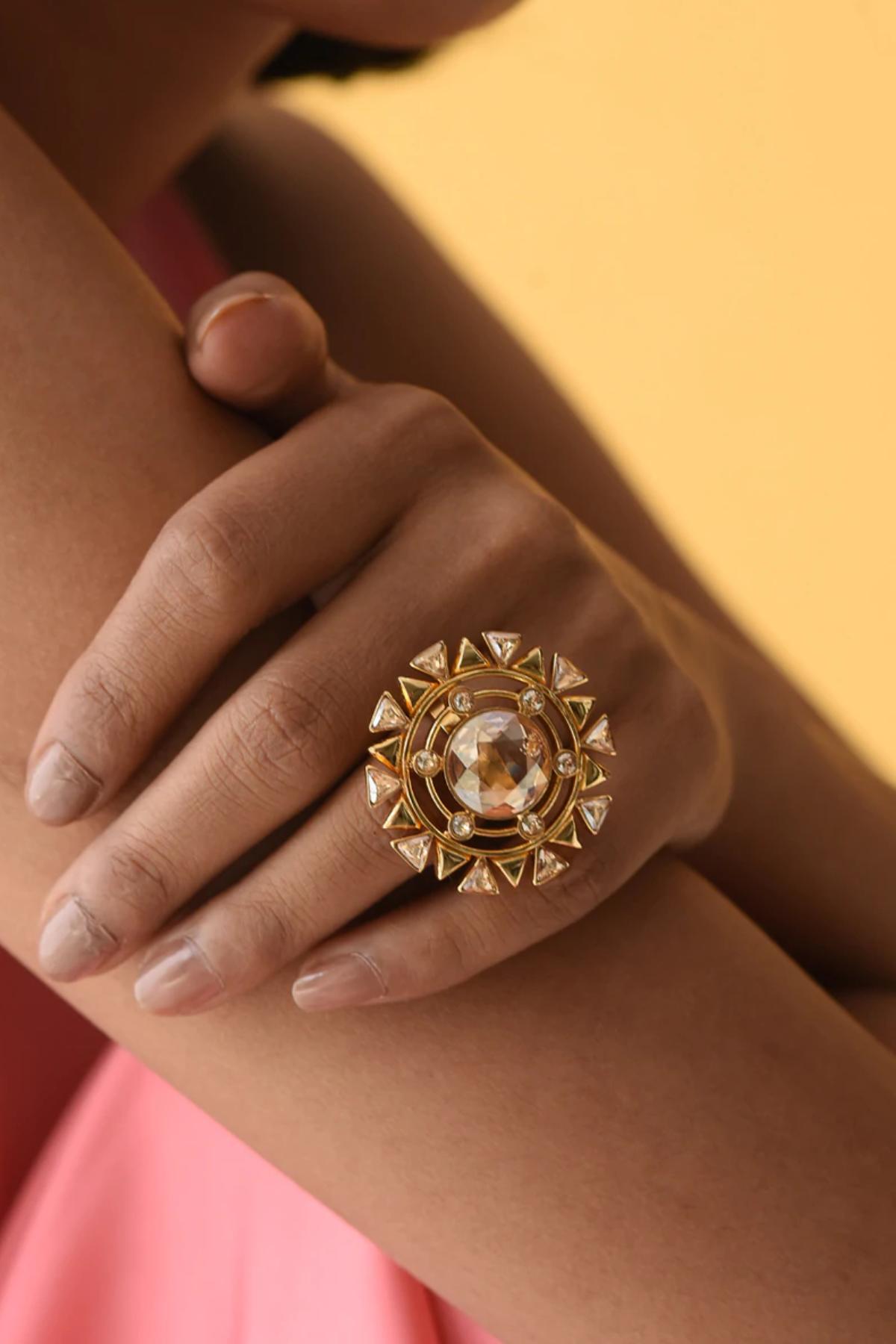 Buy Blooming Cocktail Ring For Women Online at ScrollnShops