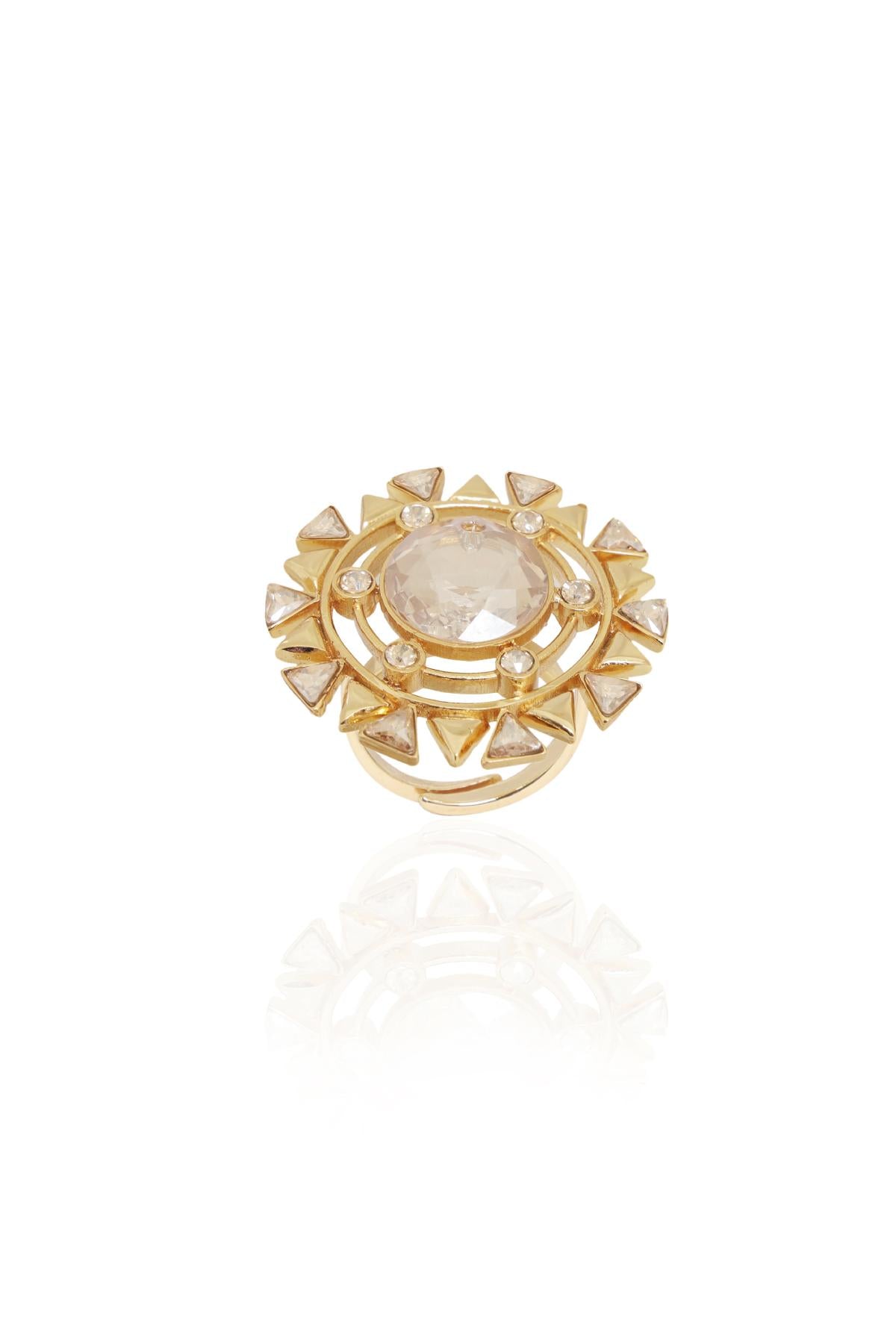 Gold Blooming Cocktail Ring