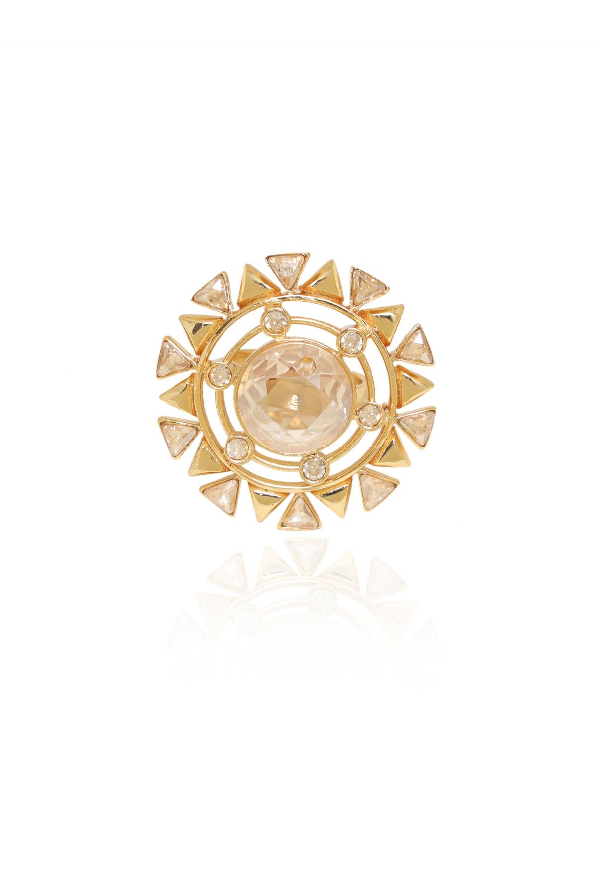 Gold Blooming Cocktail Ring