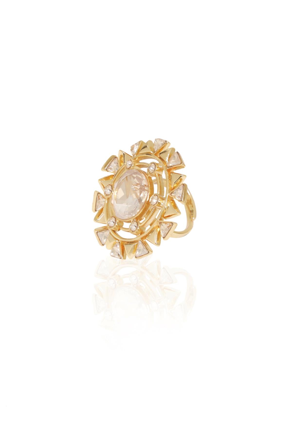 Gold Blooming Cocktail Ring