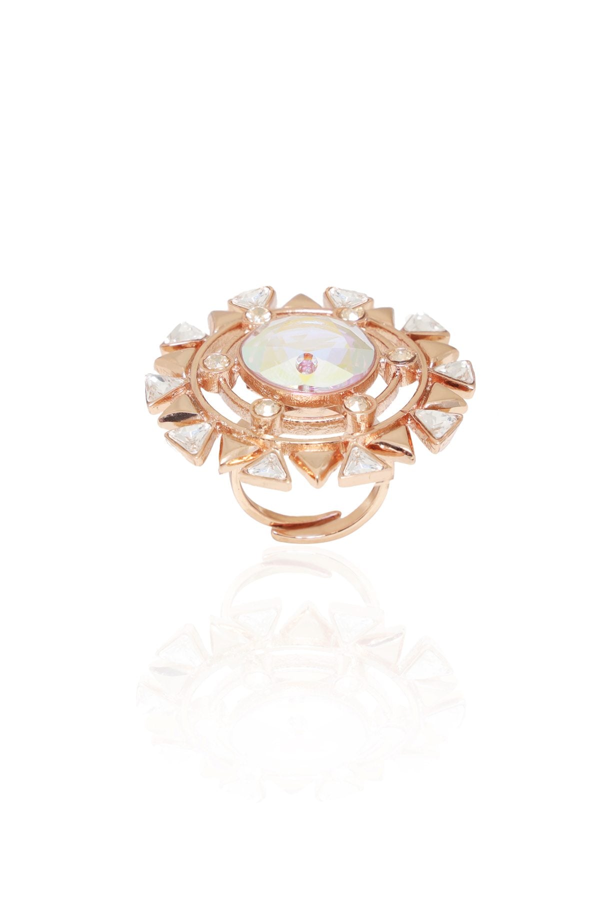 Rose Gold Blooming Cocktail Ring