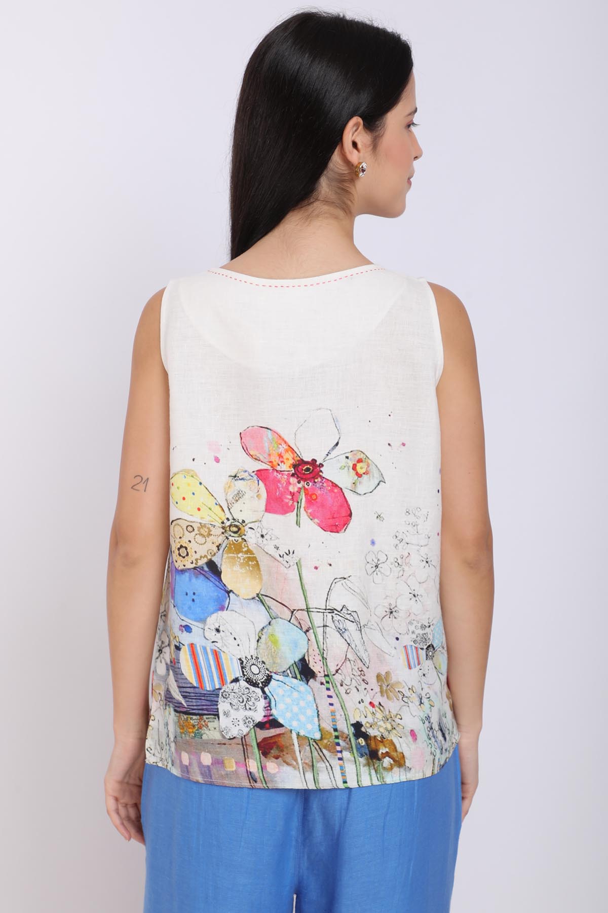 Blooming Flowers Printed Top