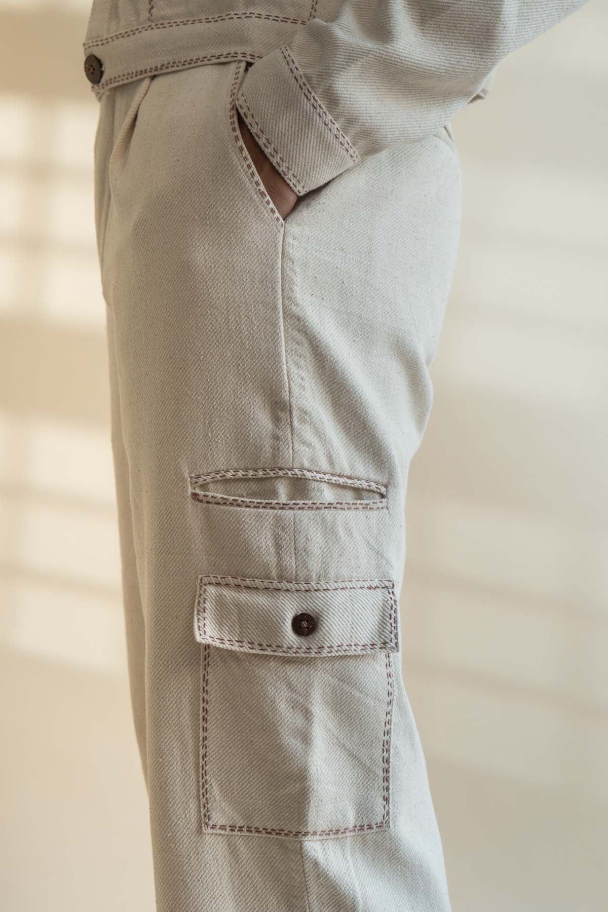 Kora Cotton Collar Jacket Set