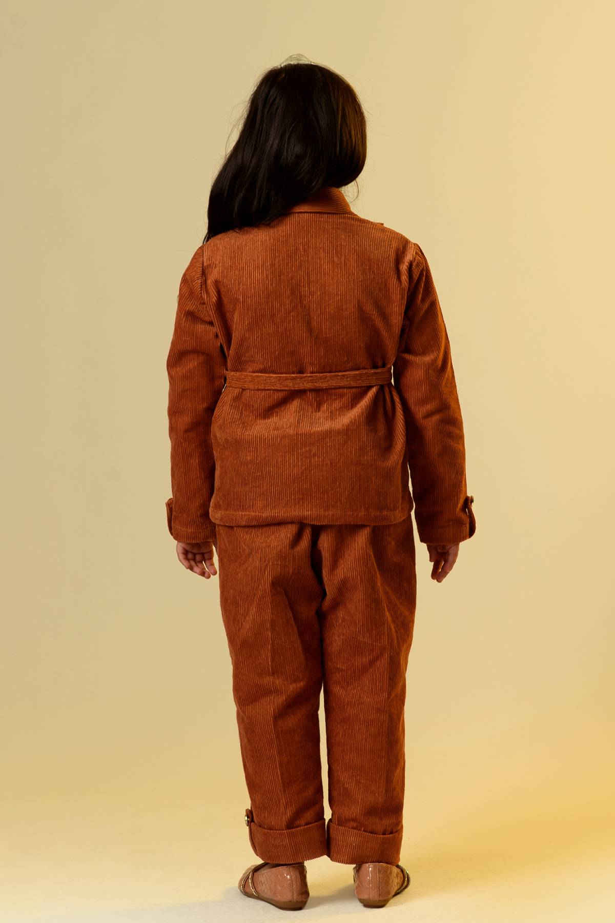 Buttoned Corduroy Set