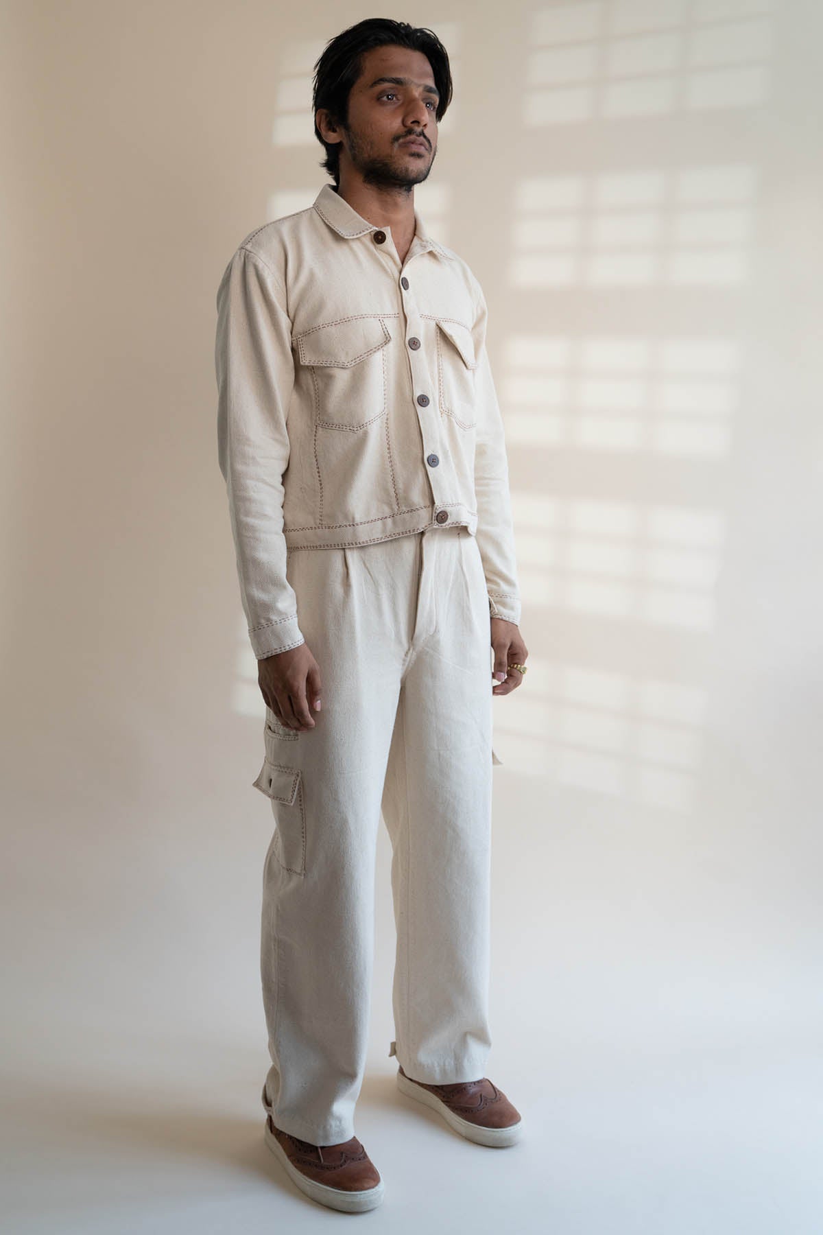 Buttoned Cotton Jacket