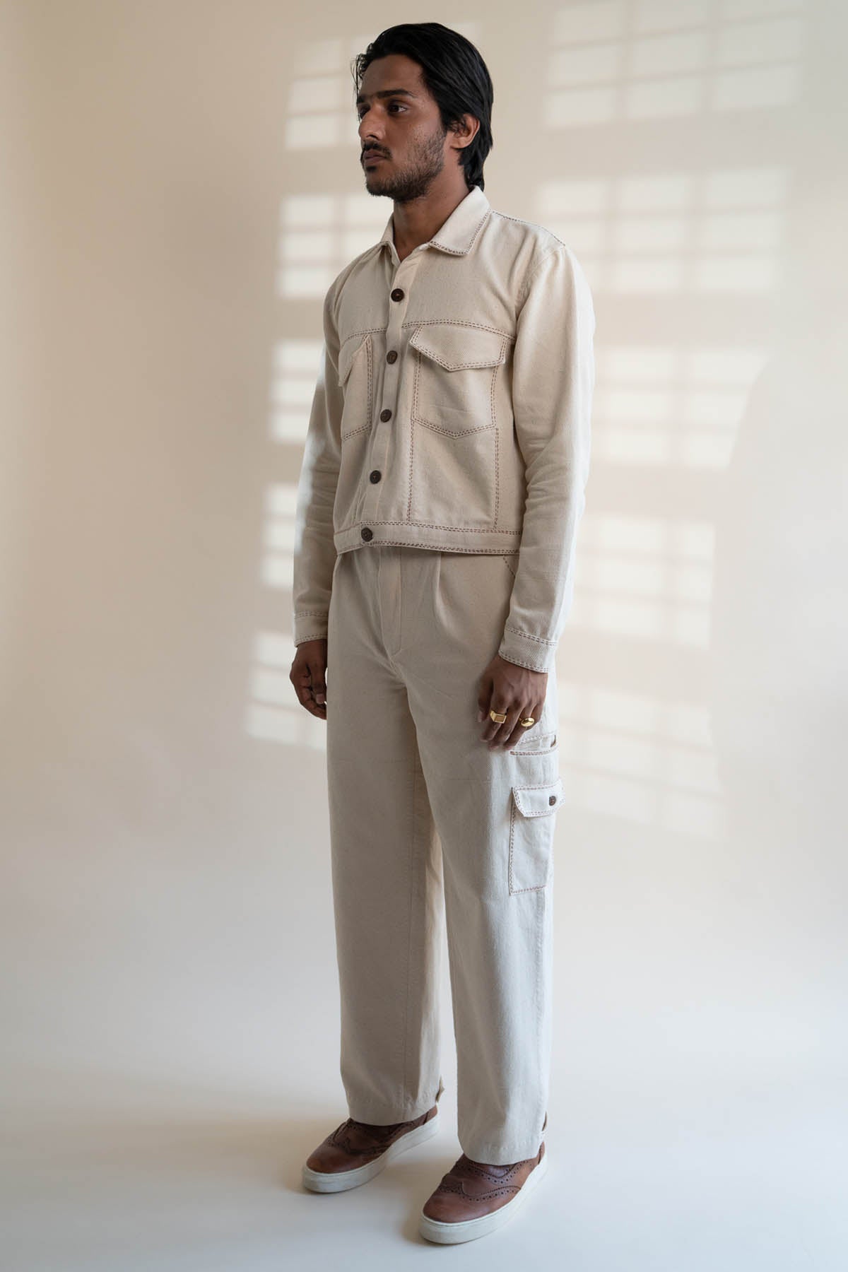 Buttoned Cotton Jacket