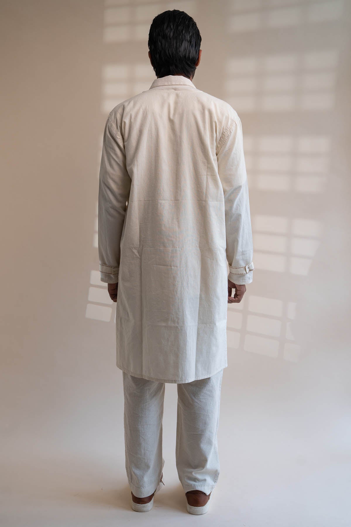 Kora Cotton Overlay Long Jacket