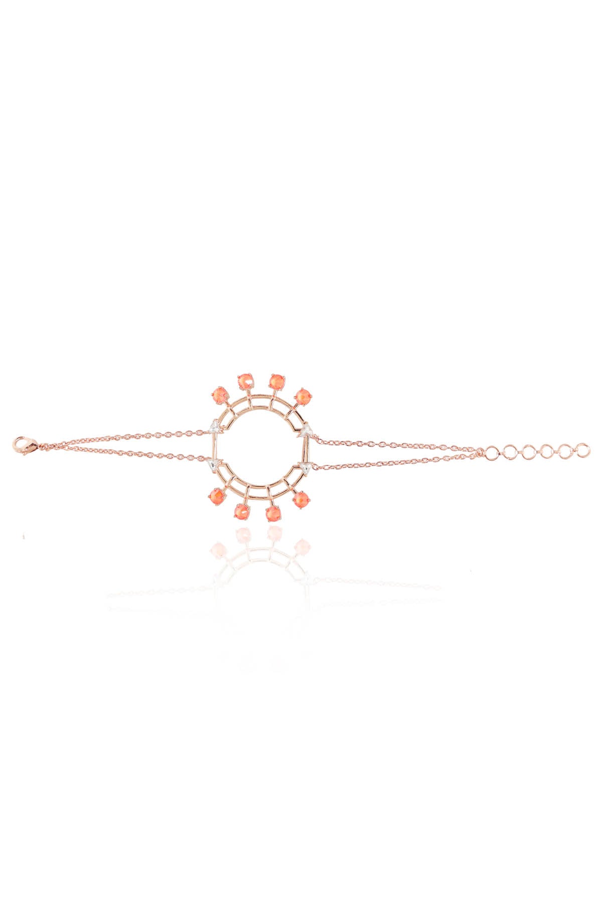 Orange Swarovski Tennis Bracelet