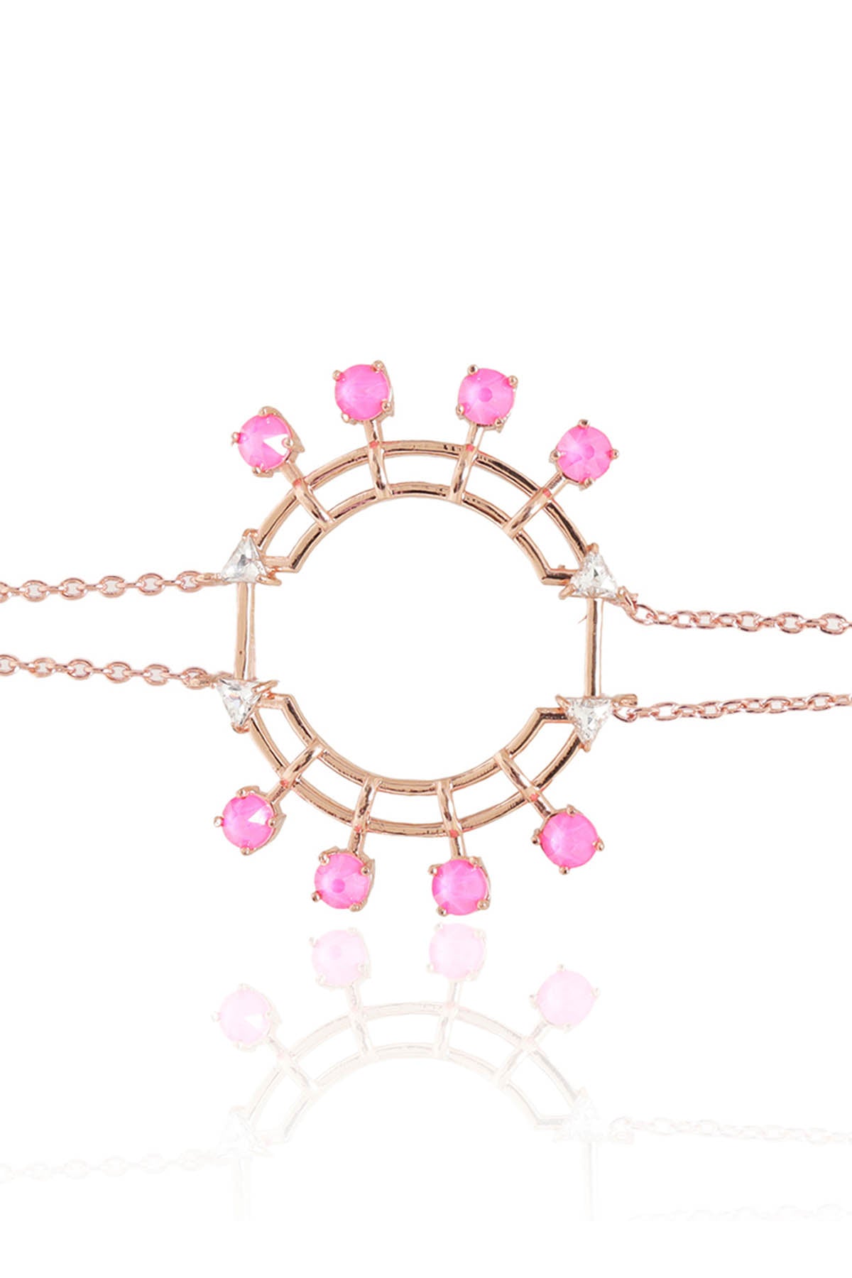 Pink Swarovski Tennis Bracelet