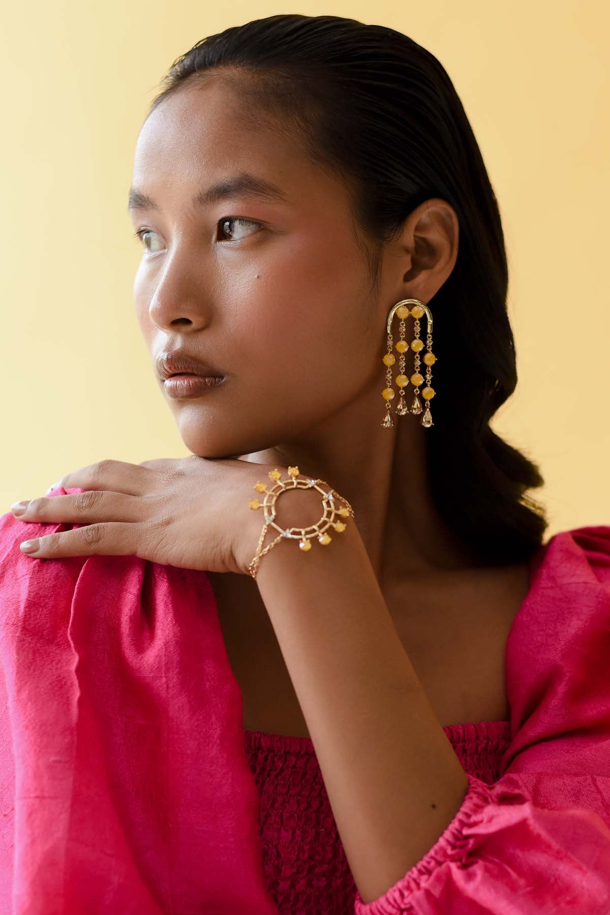 Yellow Swarovski Tennis Bracelet