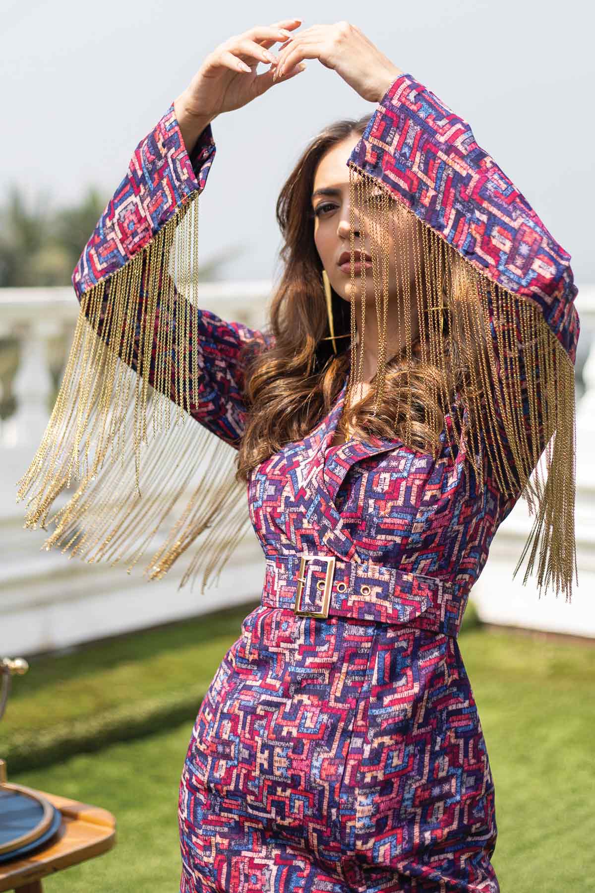 Chained Blazer Dress