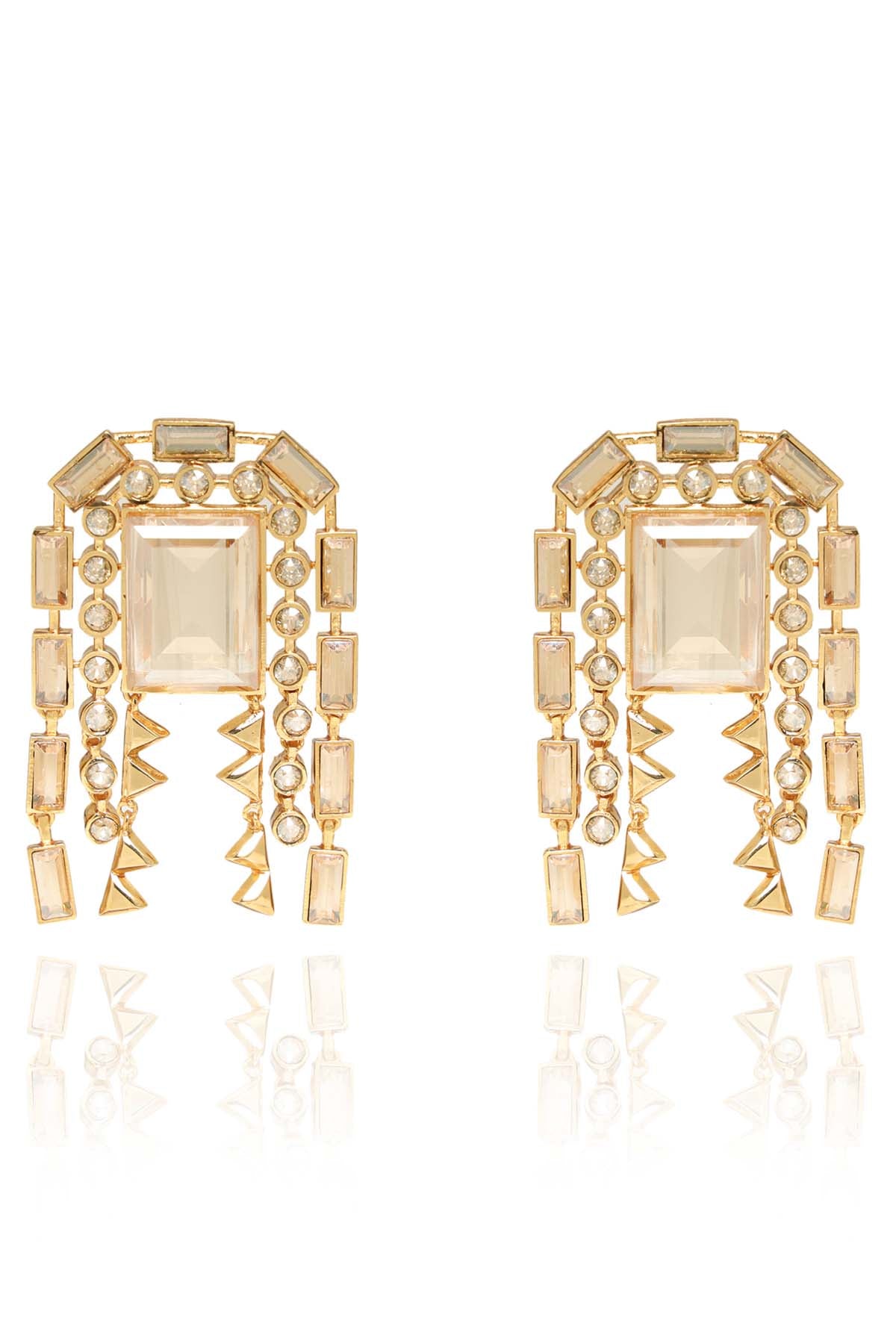 Gold Chunky Statement Earrings