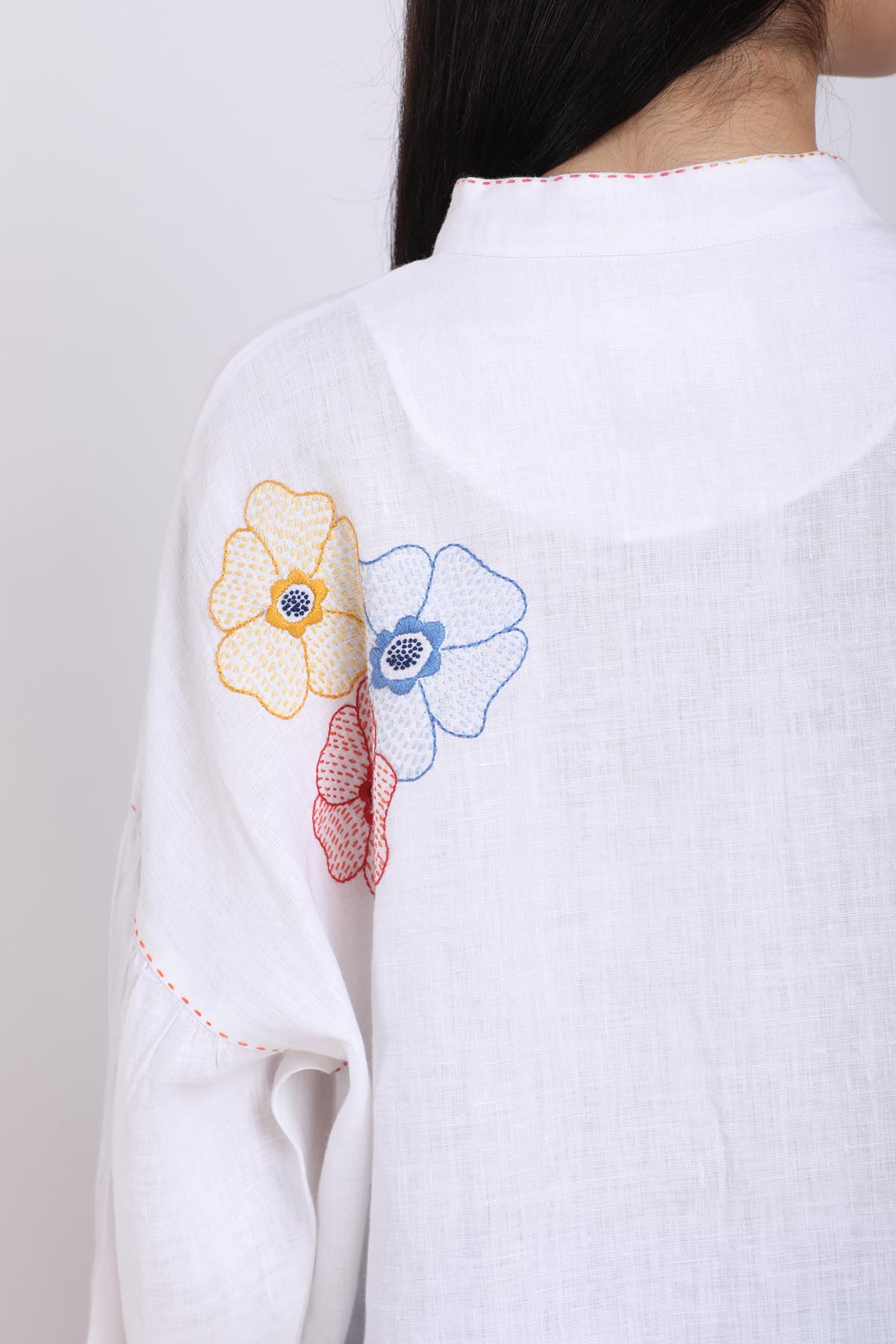 Circle Flower Oversized Shirt