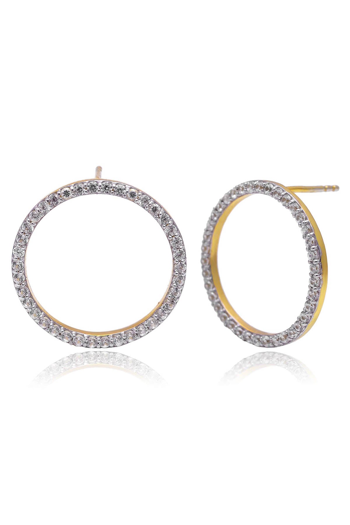 Circle of Life Gold Earrings
