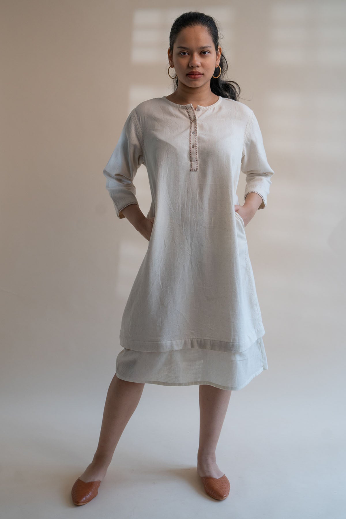 Buy Designer Classic Long Cotton Shirt By Lafaani