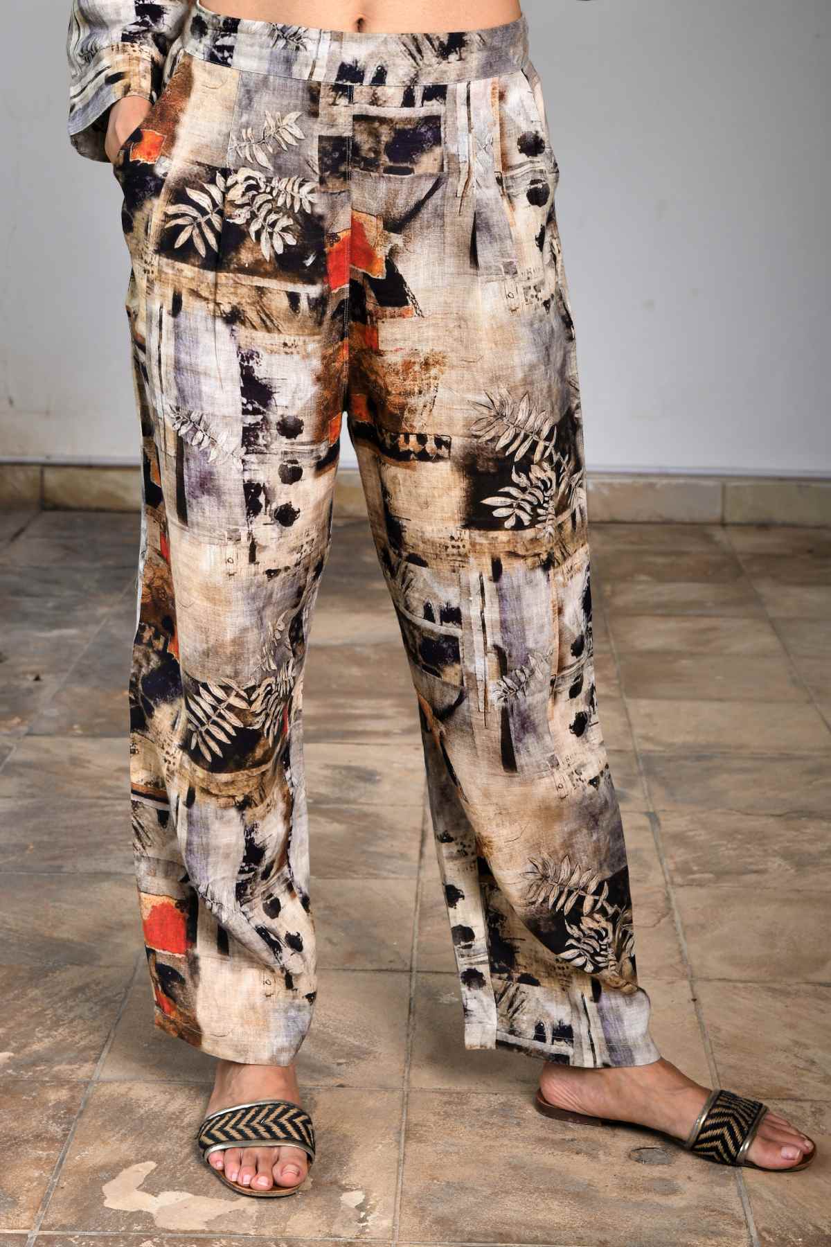 Collage Printed Pants