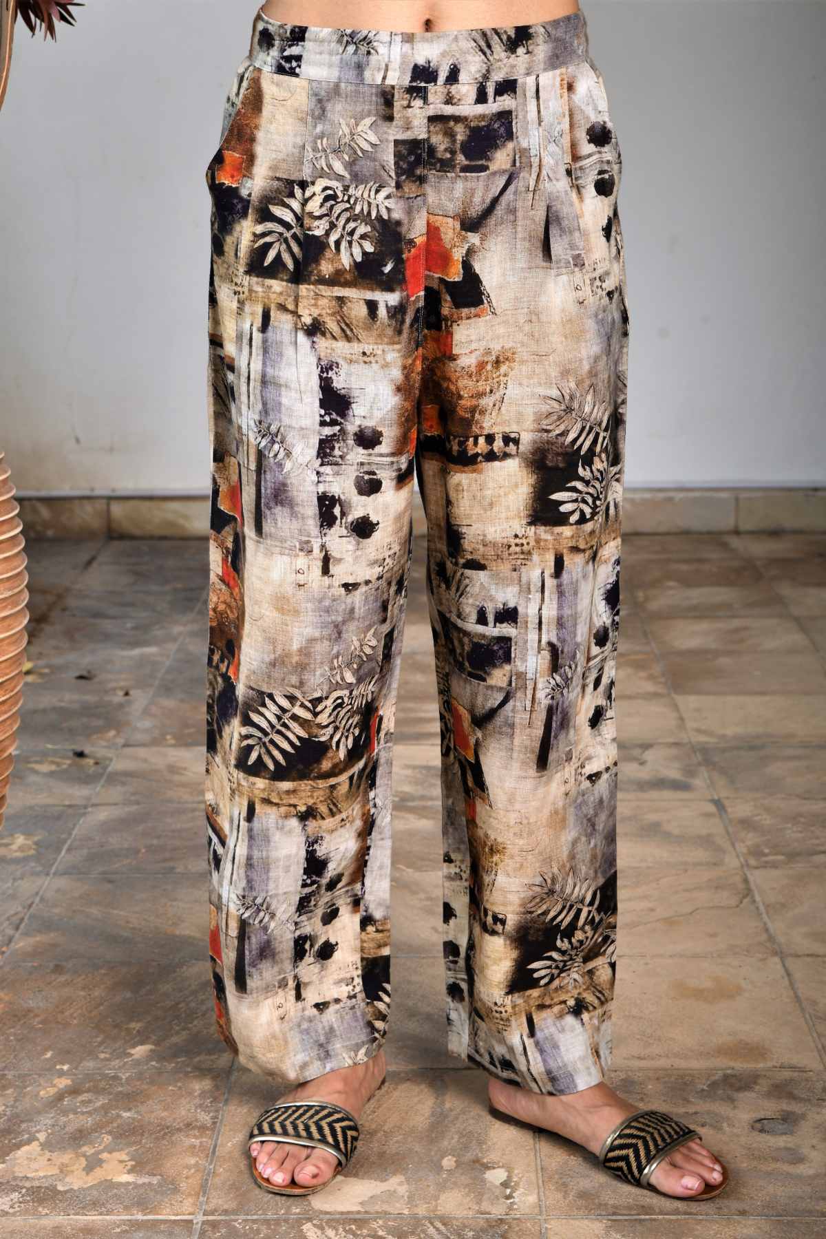 Collage Printed Pants