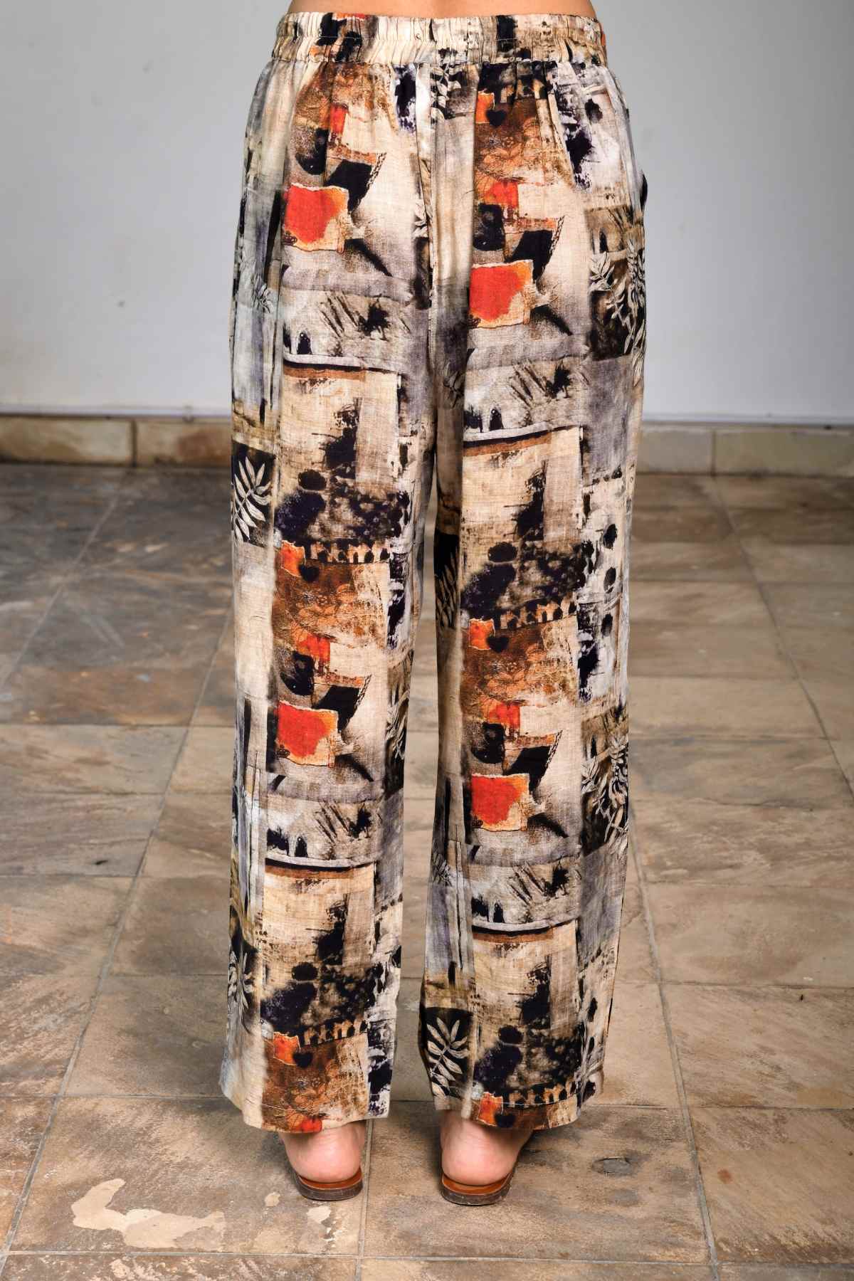 Collage Printed Pants