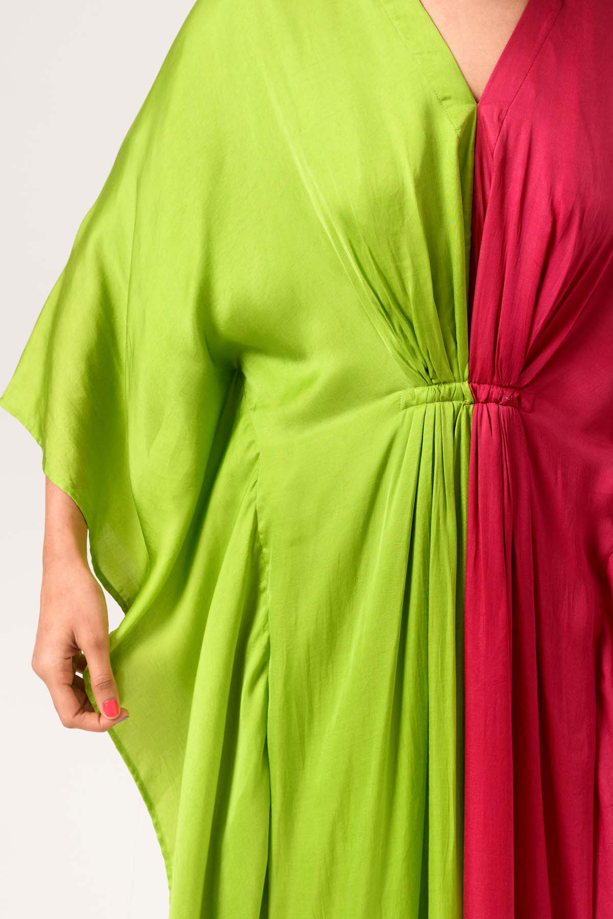 Colour Block Kaftan Dress