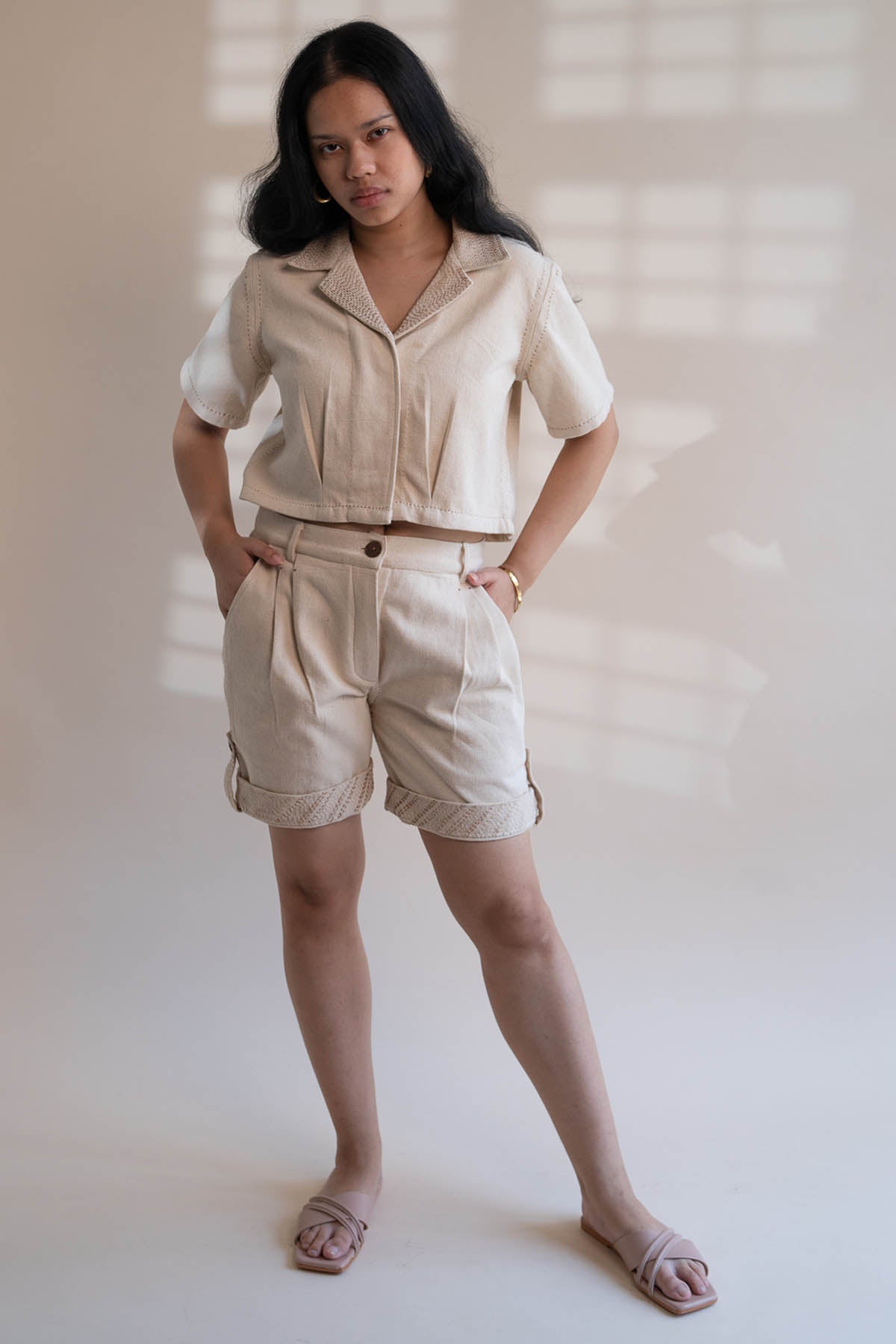 Buy Designer Cotton Jacket & Shorts Set By Lafaani