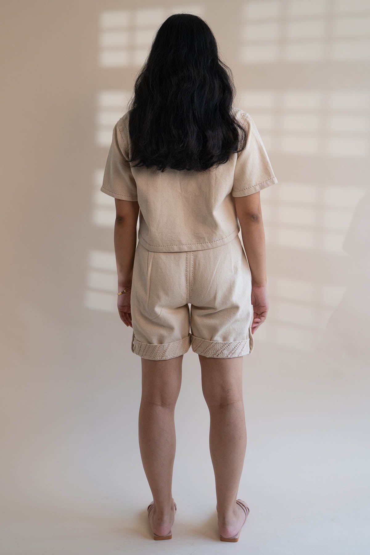 Cotton Jacket & Shorts Set