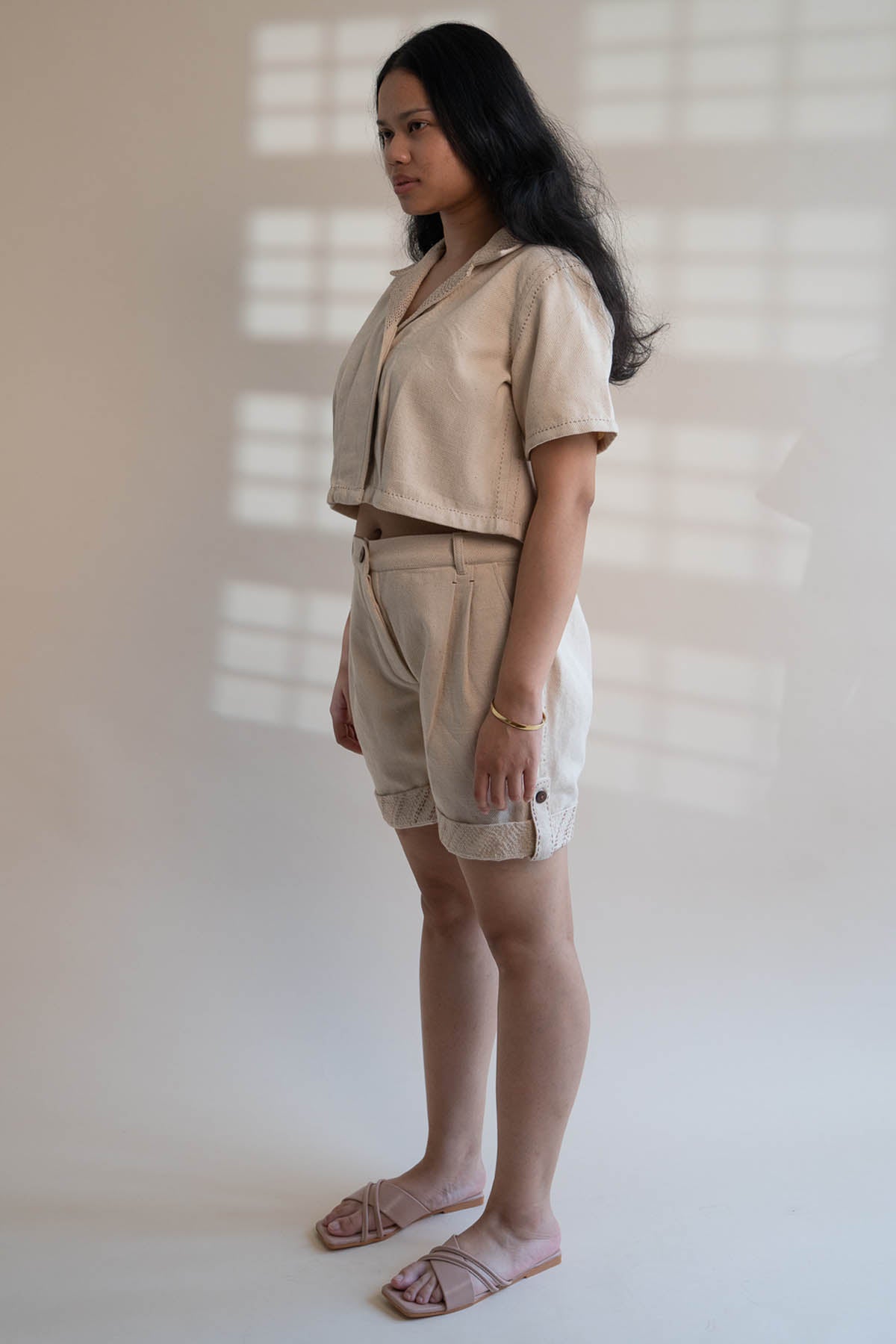 Cotton Jacket & Shorts Set