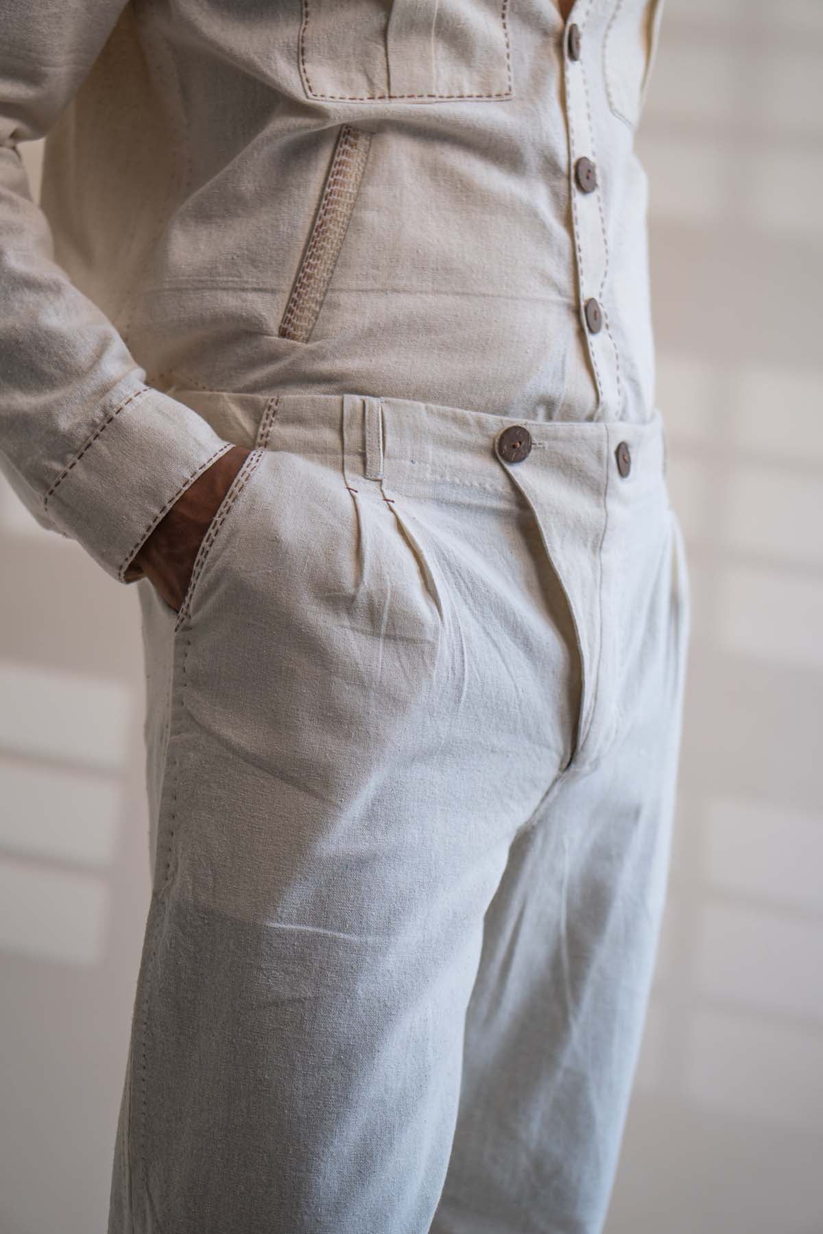 Cotton Shirt & Pants Set