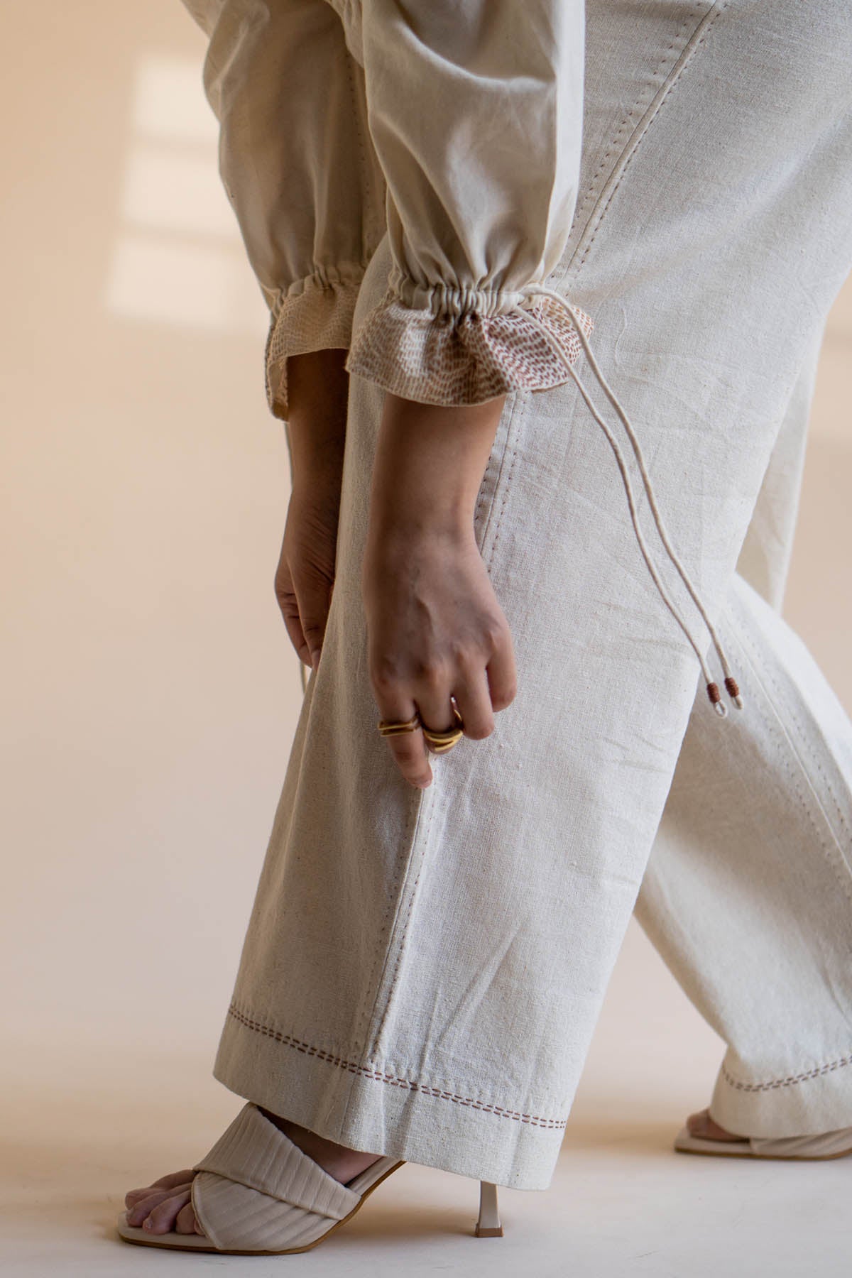 Cotton Straight Pants