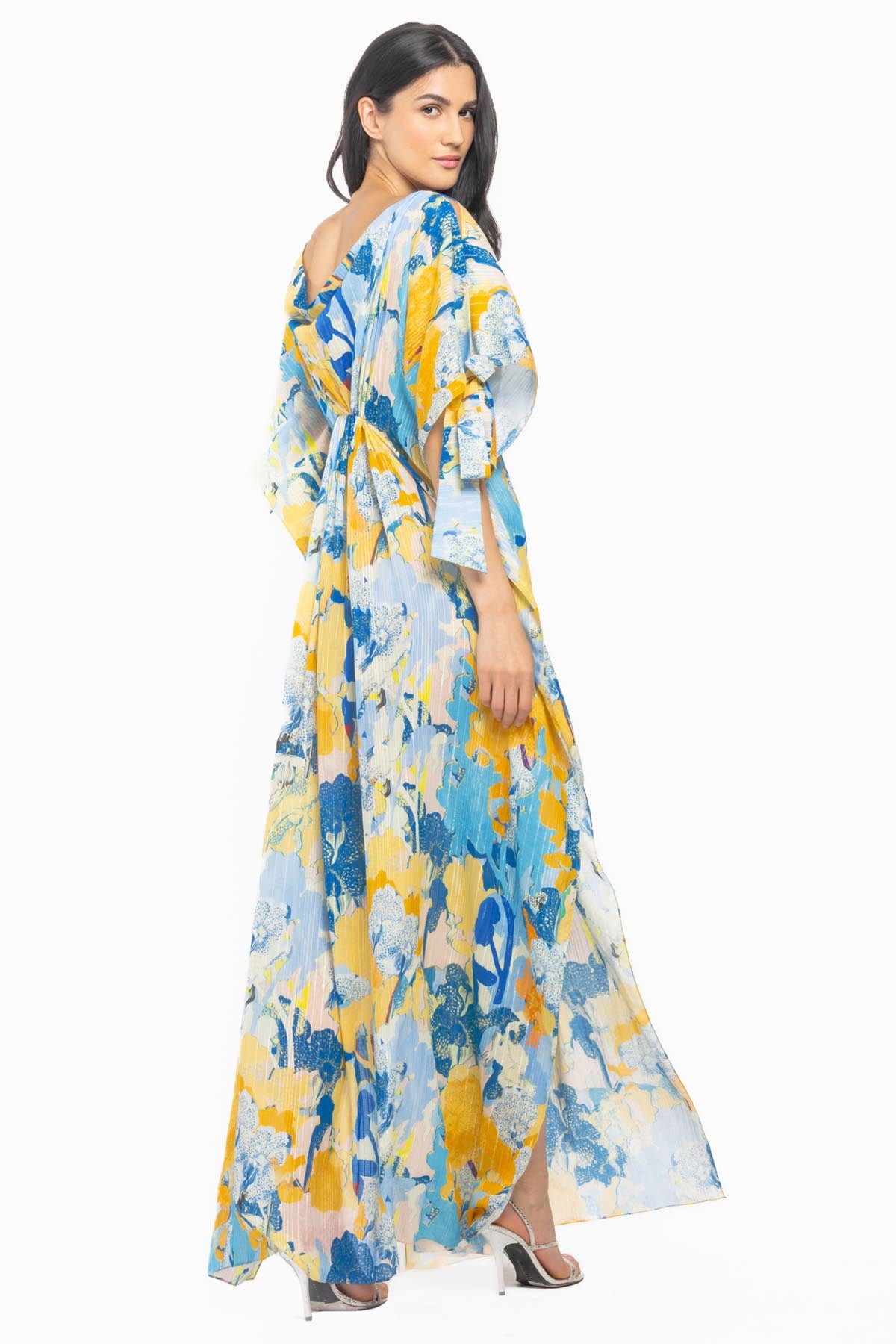 Cowl Neck Printed Kaftan