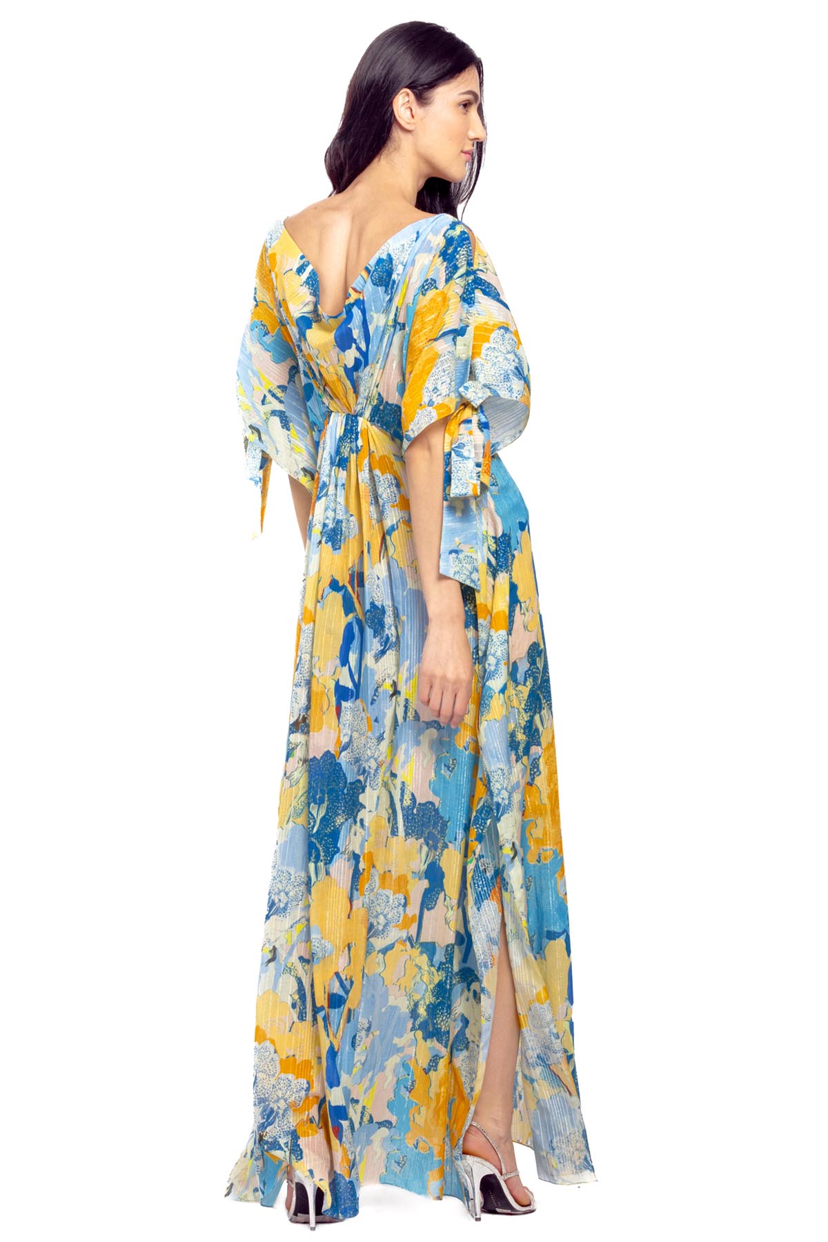 Cowl Neck Printed Kaftan