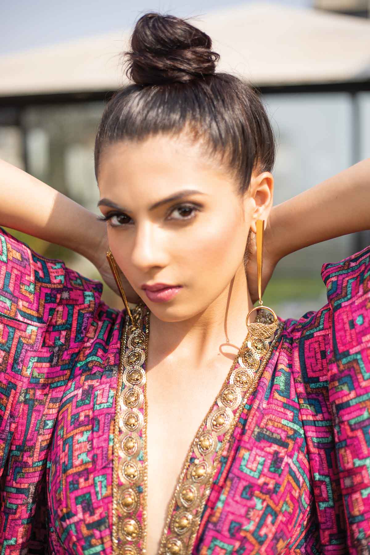 Crepe Kaftan Jumpsuit