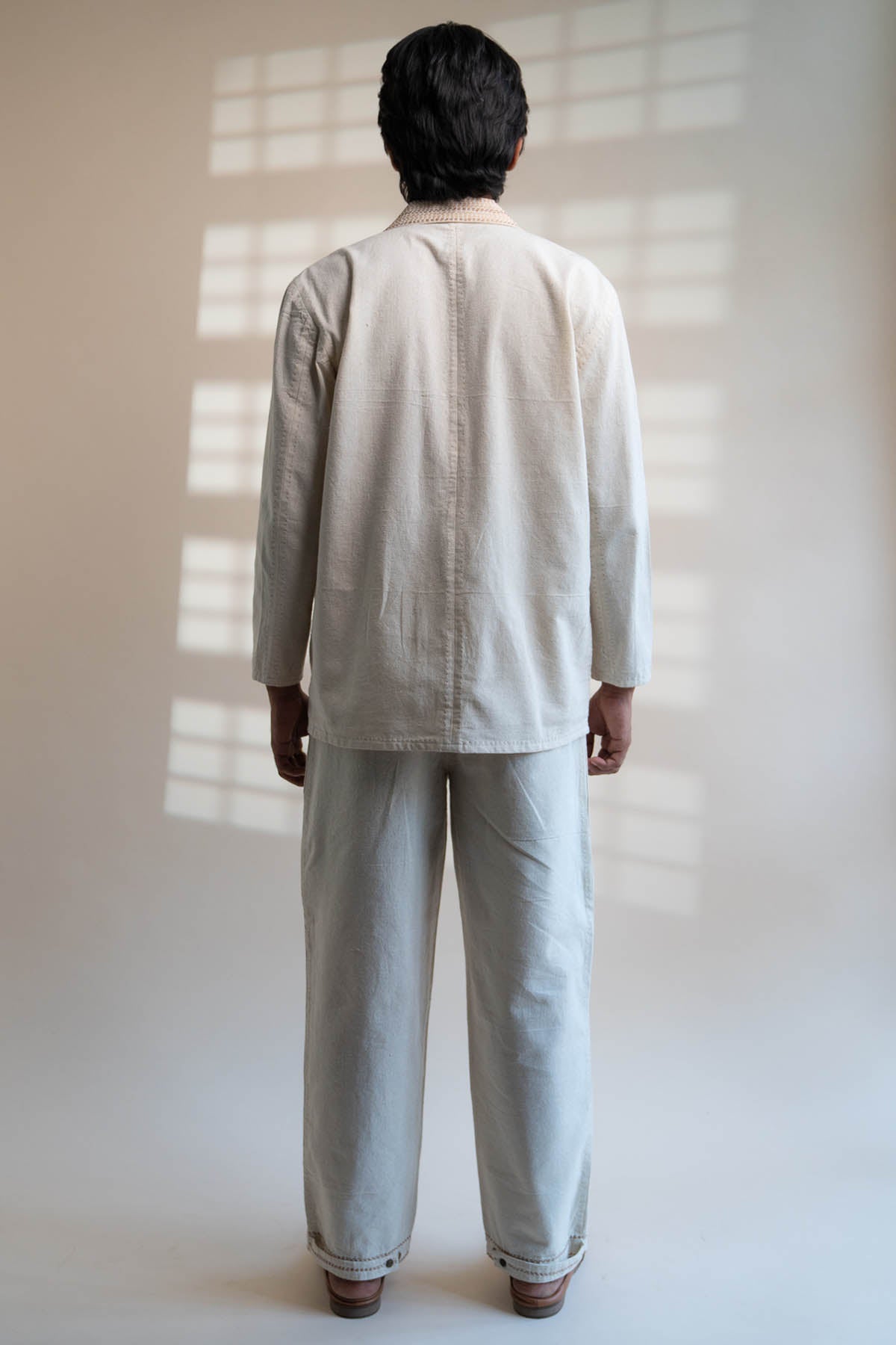 Cotton Double Breasted Jacket