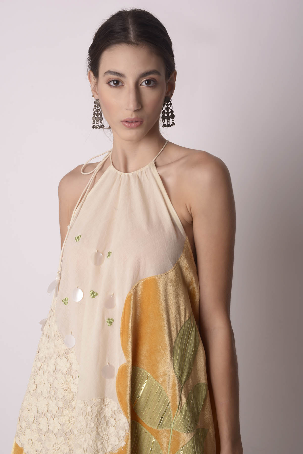 Ivory Double Layered Sharara Set