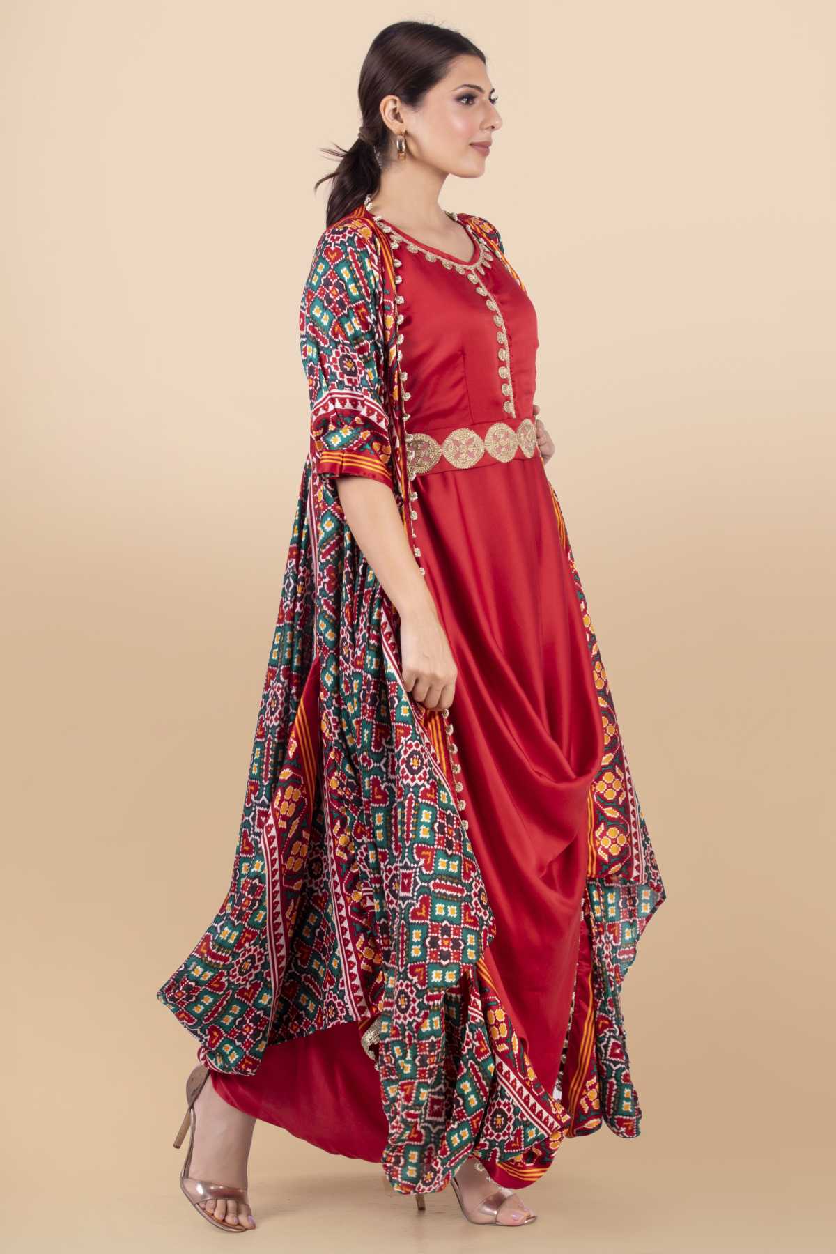 Drape Banarsi Jacket Set