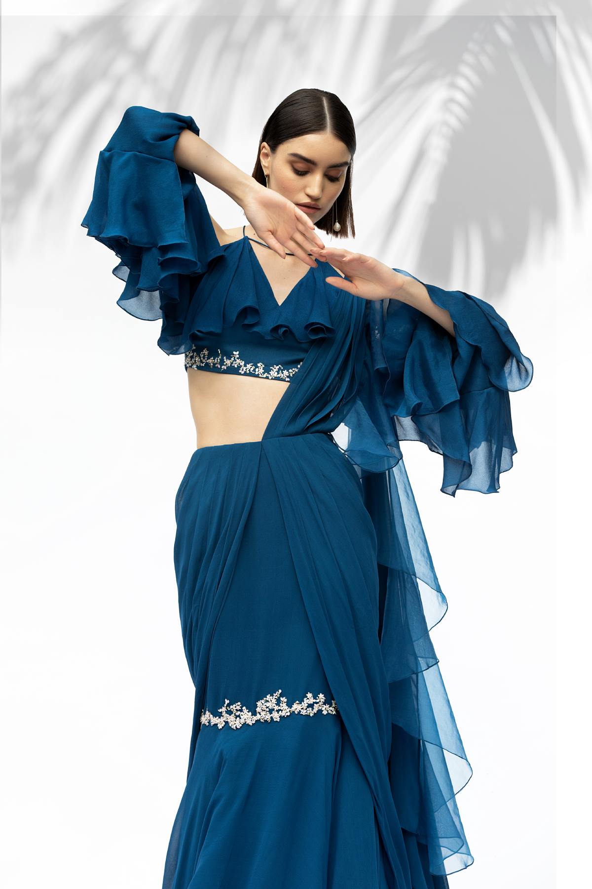 Drape Embroidered Saree