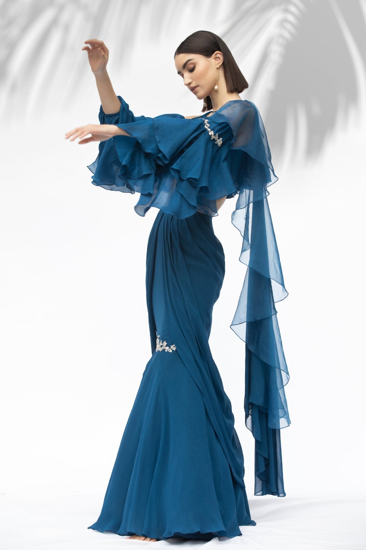 Drape Embroidered Saree