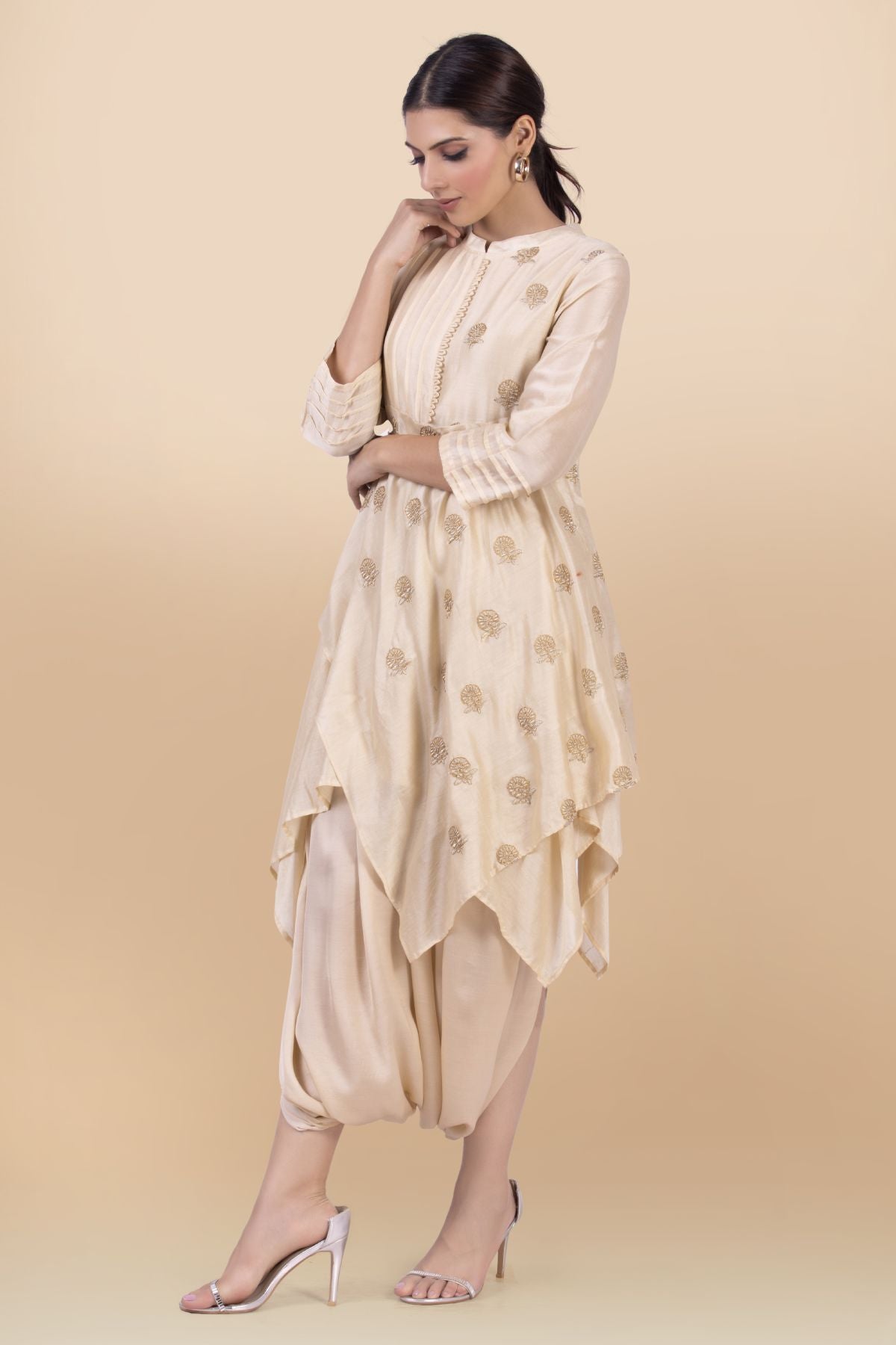 Draped Dhoti Jumpsuit