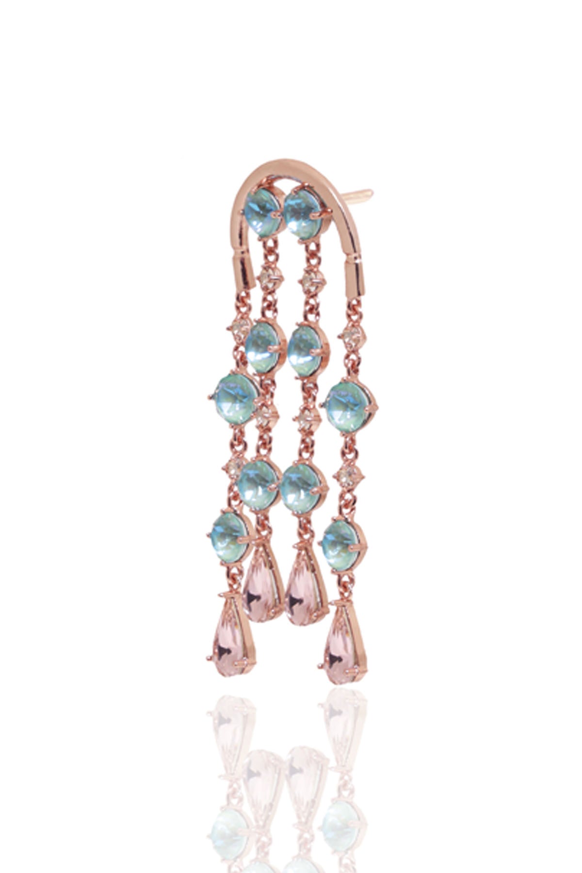 Green Drop Hanging Earrings