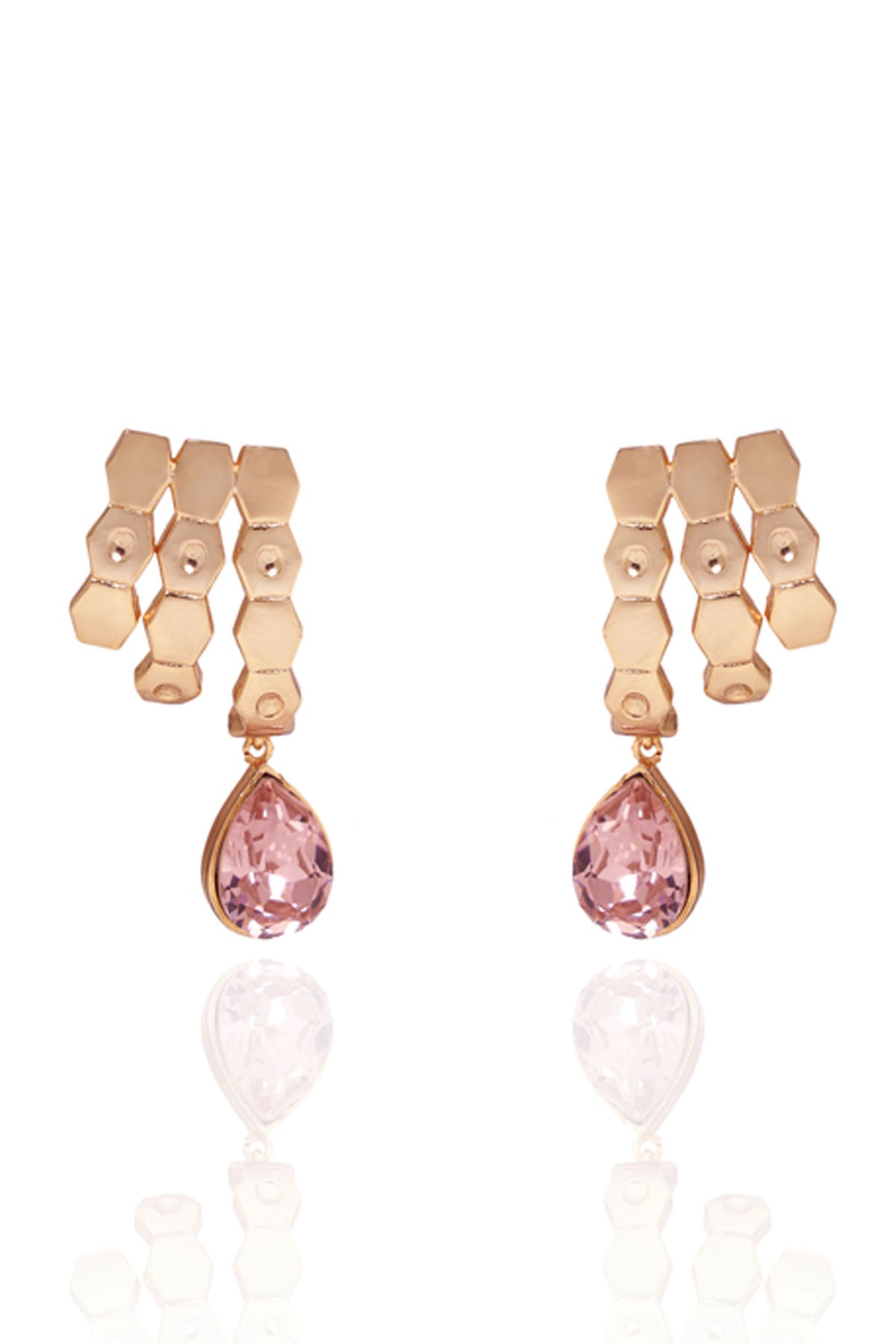 Champagne Drop Swarovski Studs